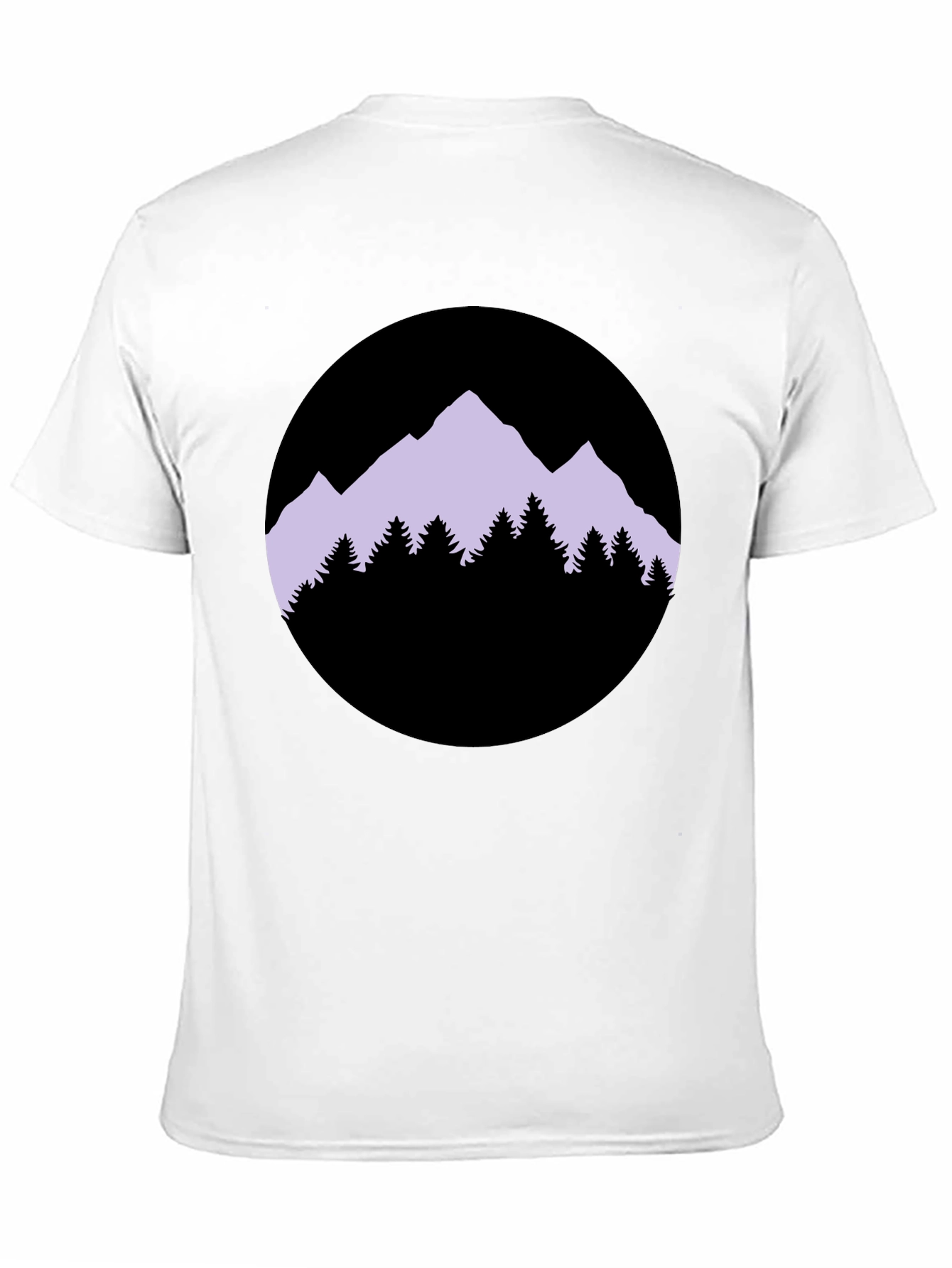 Mountain Silhouette Graphic Tee - Black