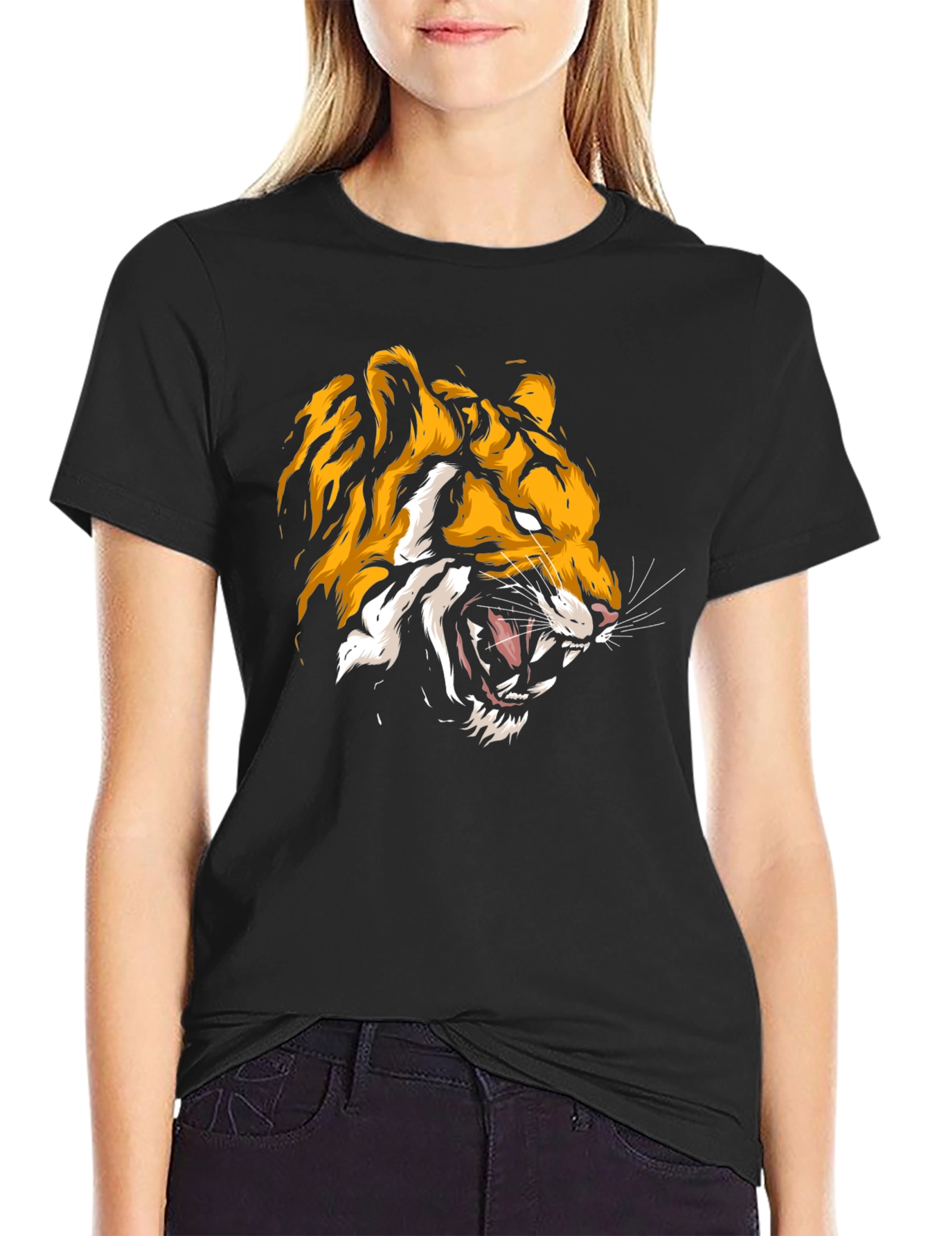Bold Tiger Graphic Tee - Fierce Style