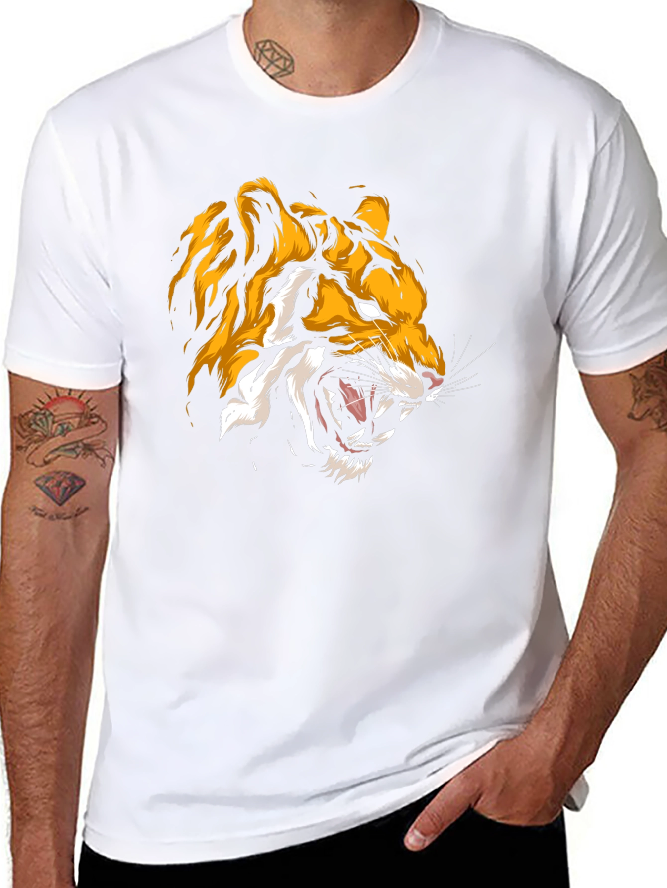 Bold Tiger Graphic Tee - Fierce Style
