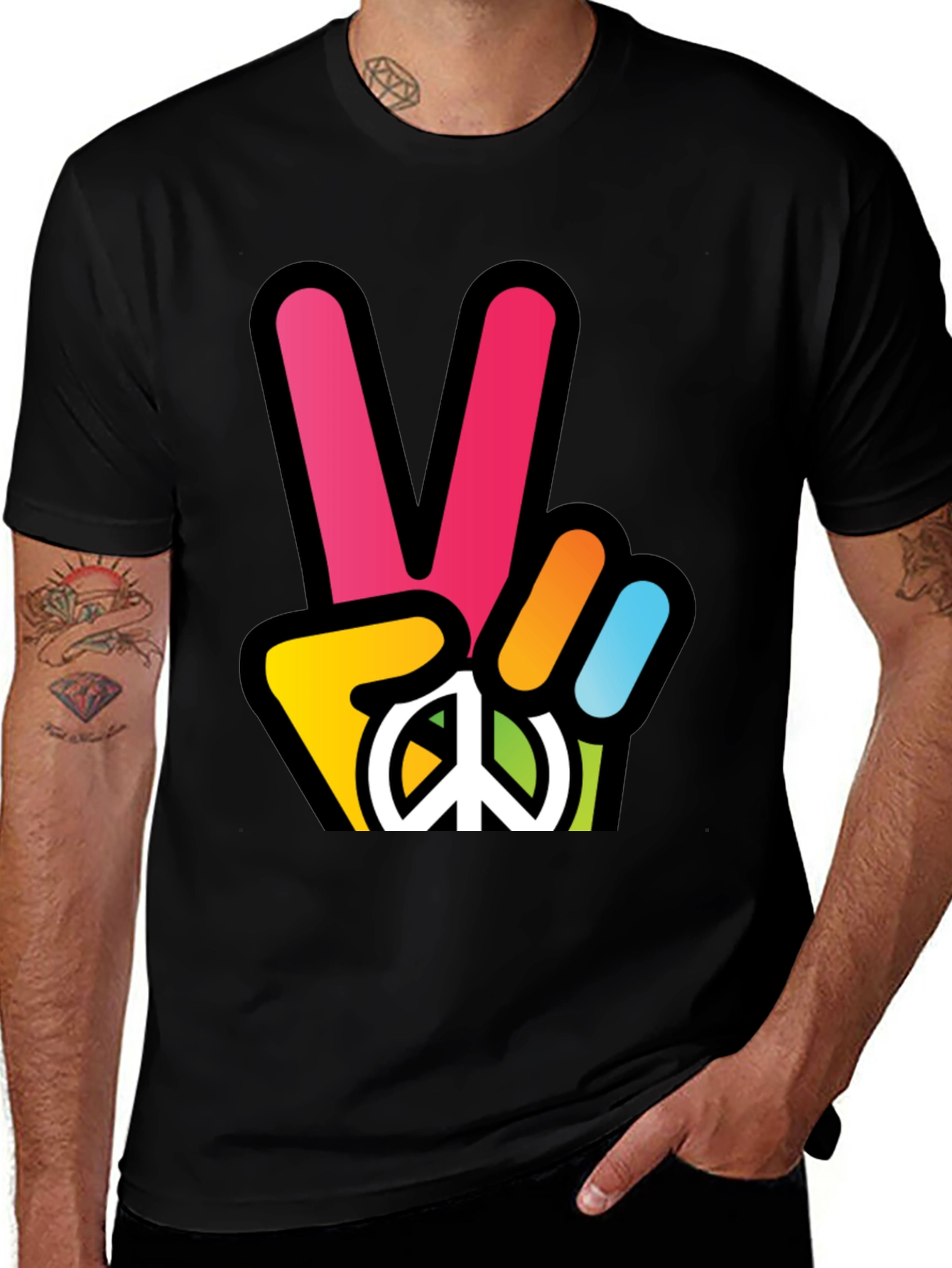 Peace Sign T-Shirt - Retro Style
