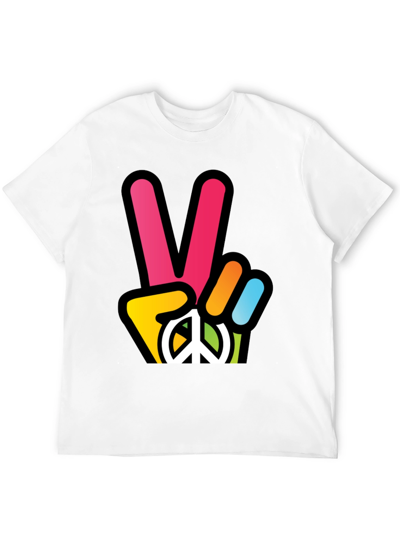 Peace Sign T-Shirt - Retro Style