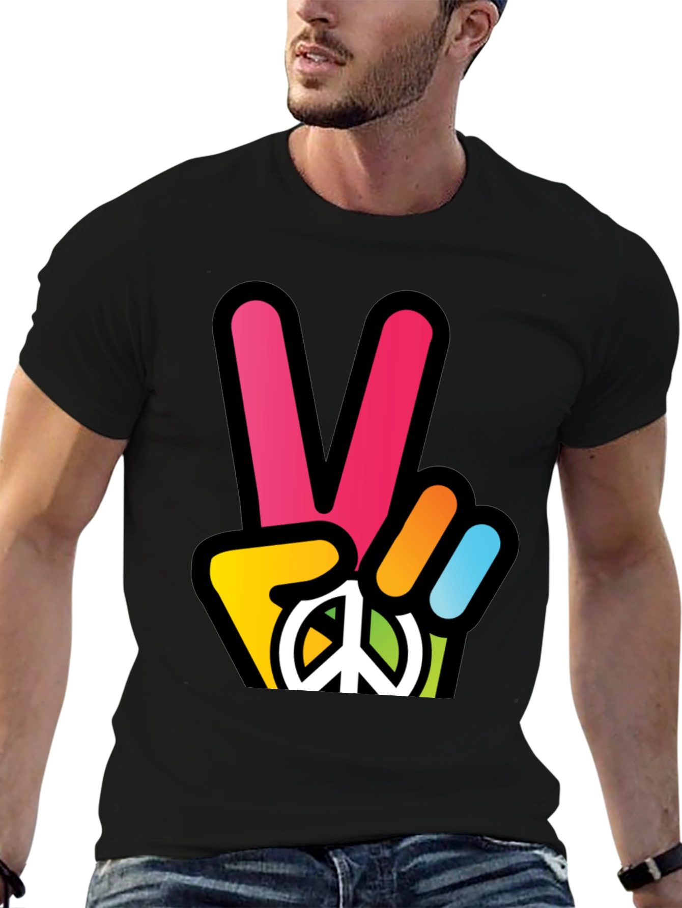 Peace Sign T-Shirt - Retro Style
