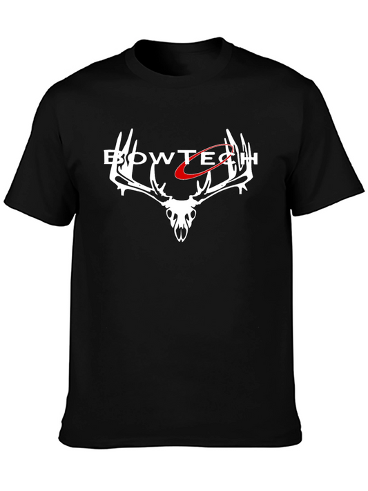 Bowtech T-Shirt - Deer Skull Logo - Black Cotton Tee