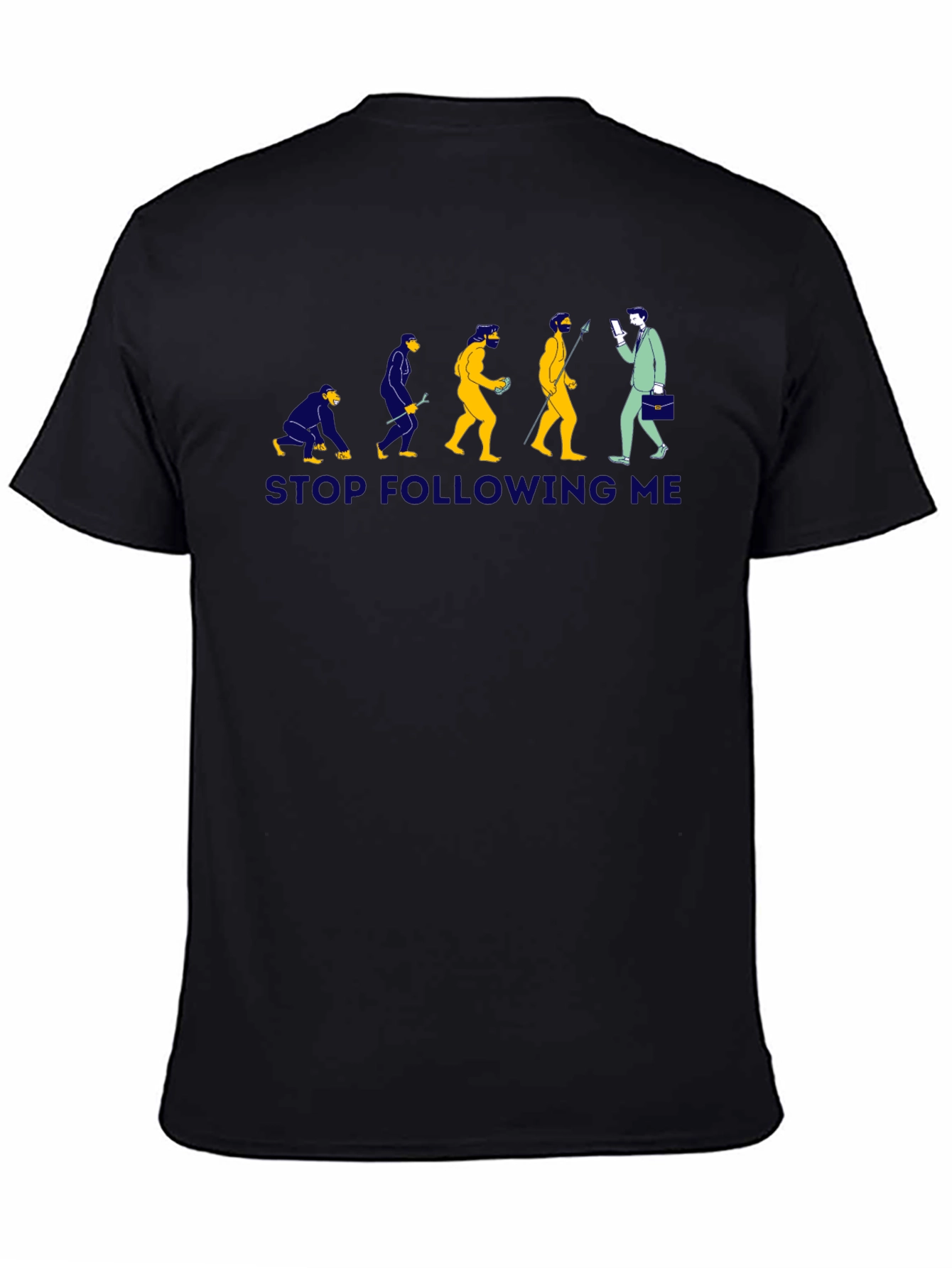 Evolution Stop Following Me Graphic T-Shirt