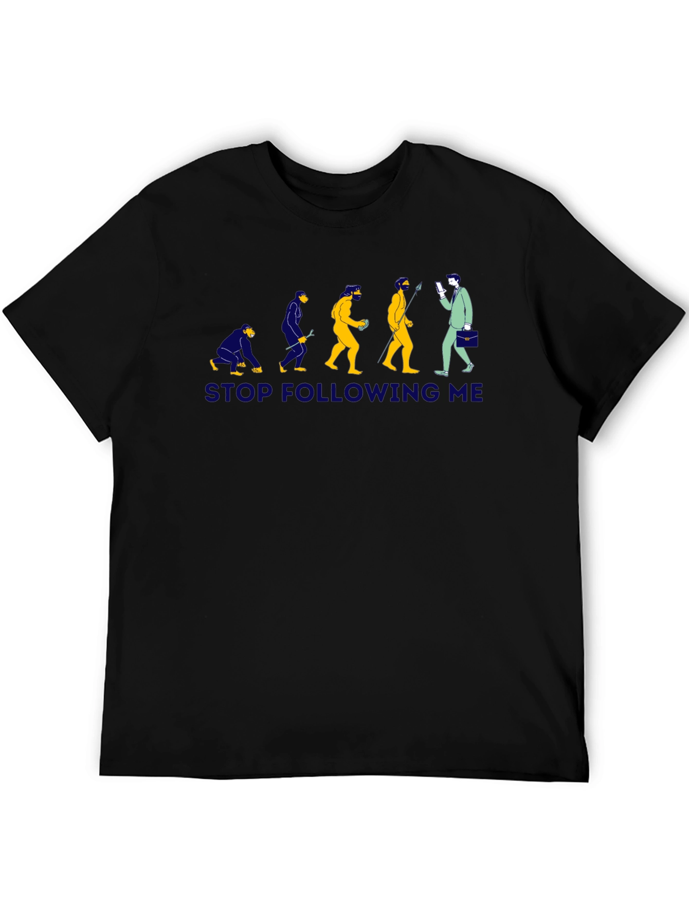 Evolution Stop Following Me Graphic T-Shirt