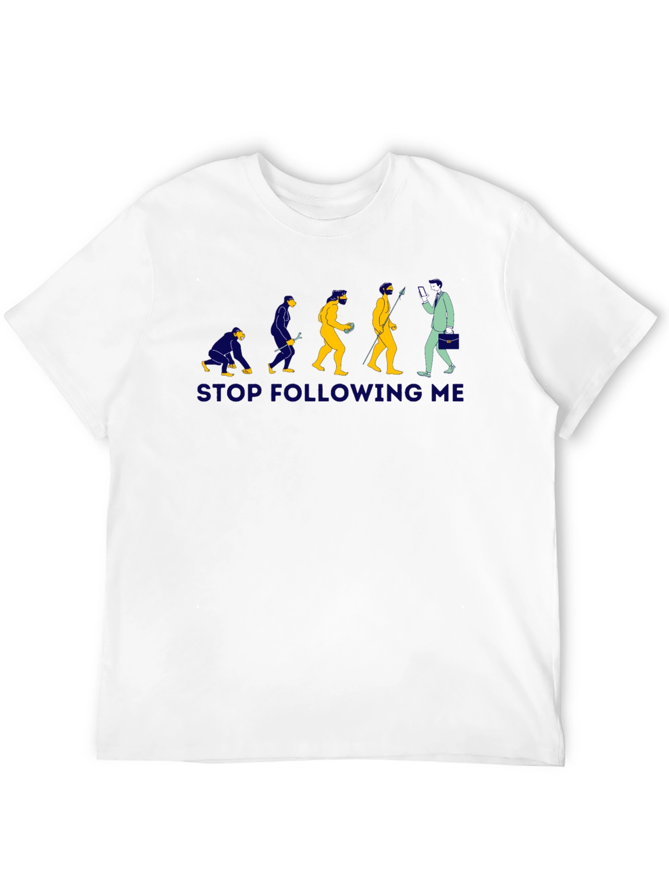 Evolution Stop Following Me Graphic T-Shirt