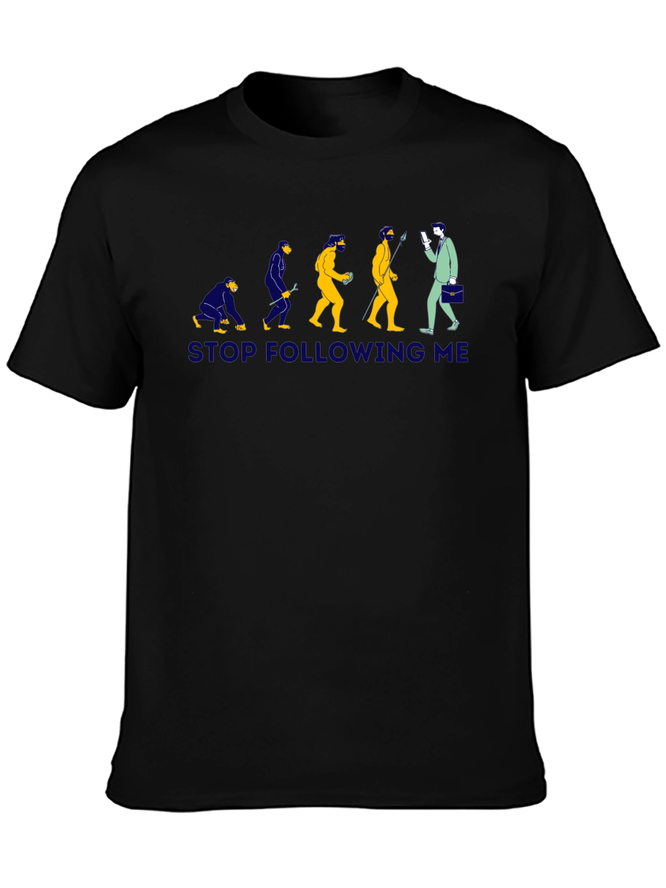 Evolution Stop Following Me Graphic T-Shirt