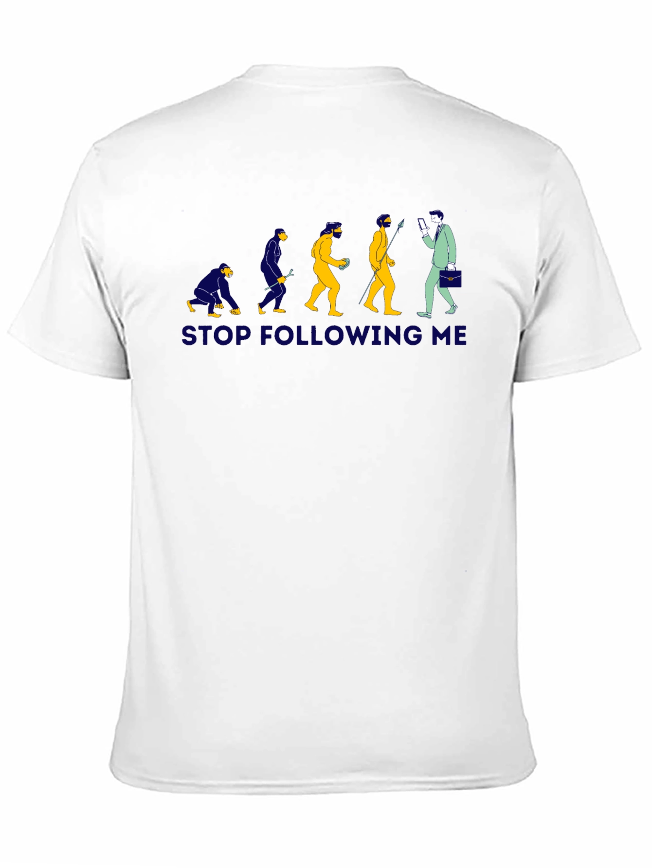 Evolution Stop Following Me Graphic T-Shirt