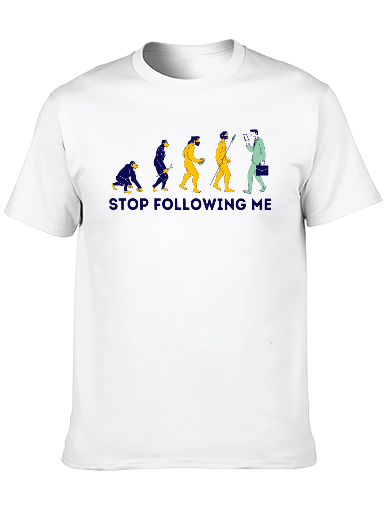 Evolution Stop Following Me Graphic T-Shirt