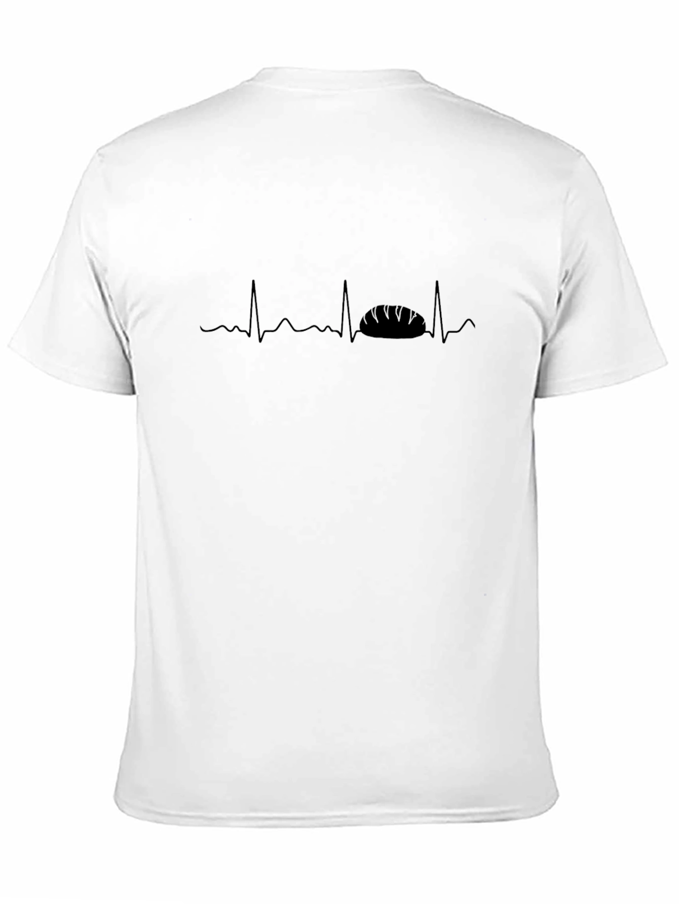 Bread Lovers ECG T-Shirt - Heartbeat Loaf Graphic Tee