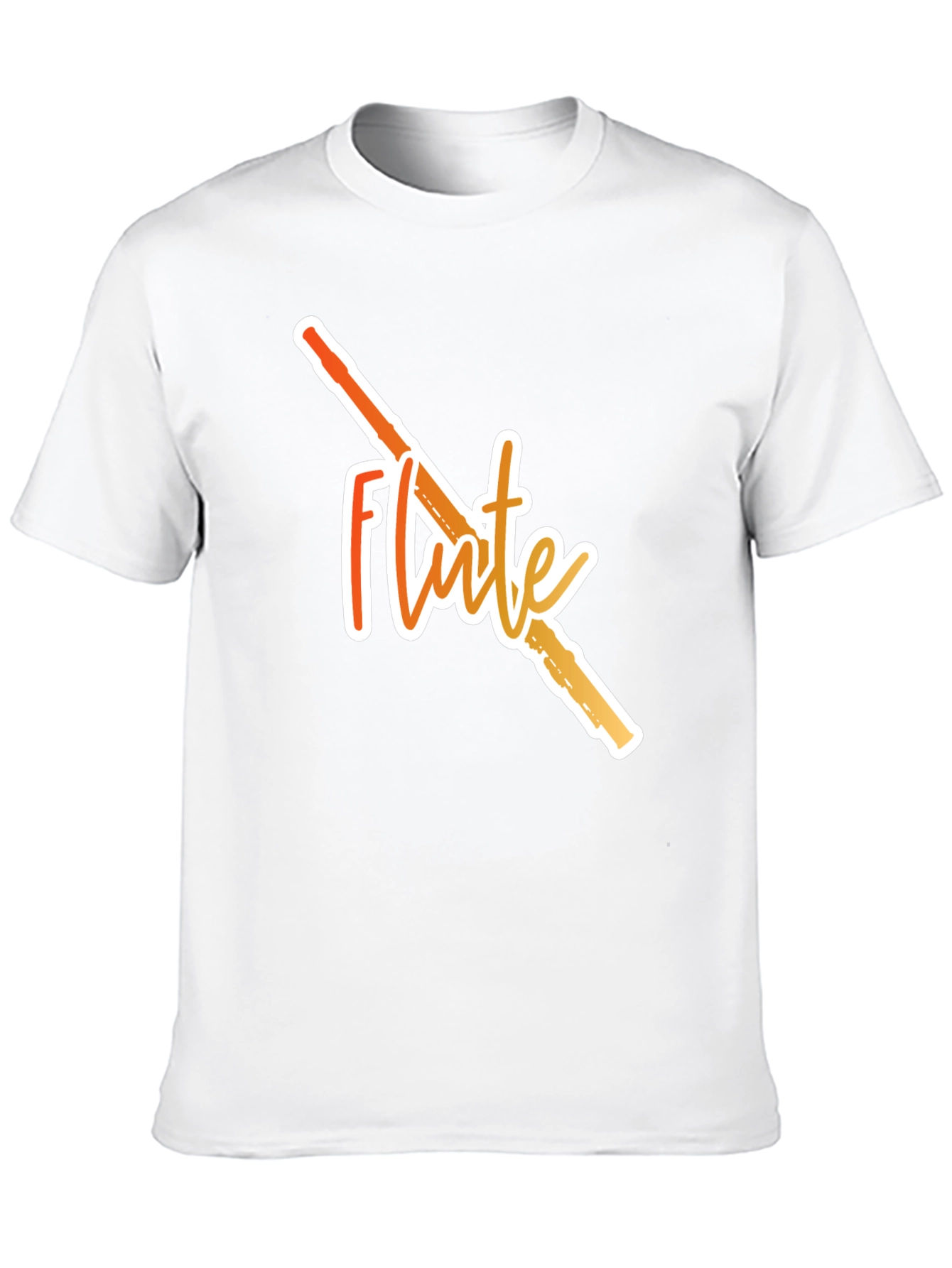 Flute Graphic Black T-Shirt
