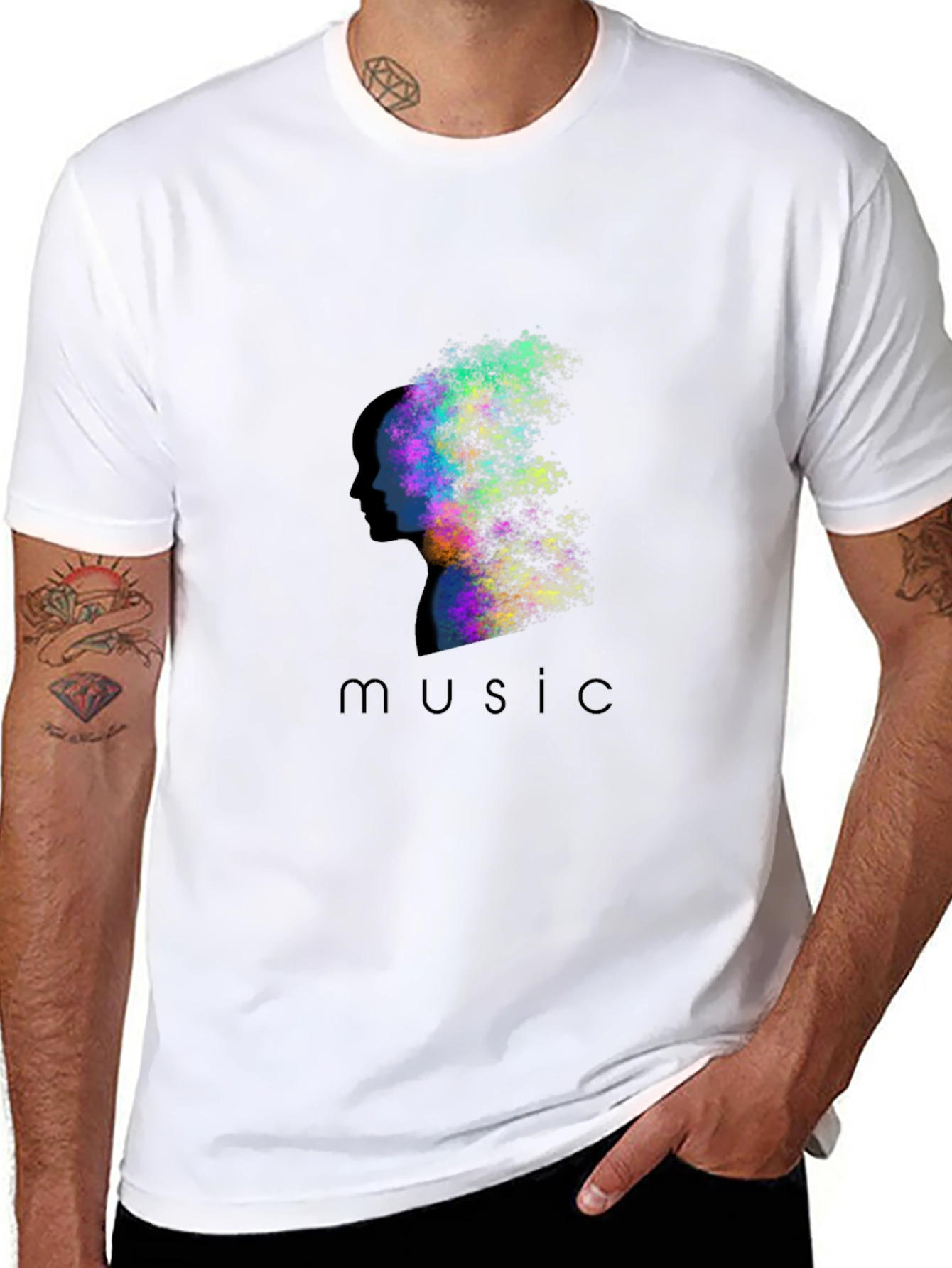 Music Mind T-Shirt - Artistic Graphic Tee