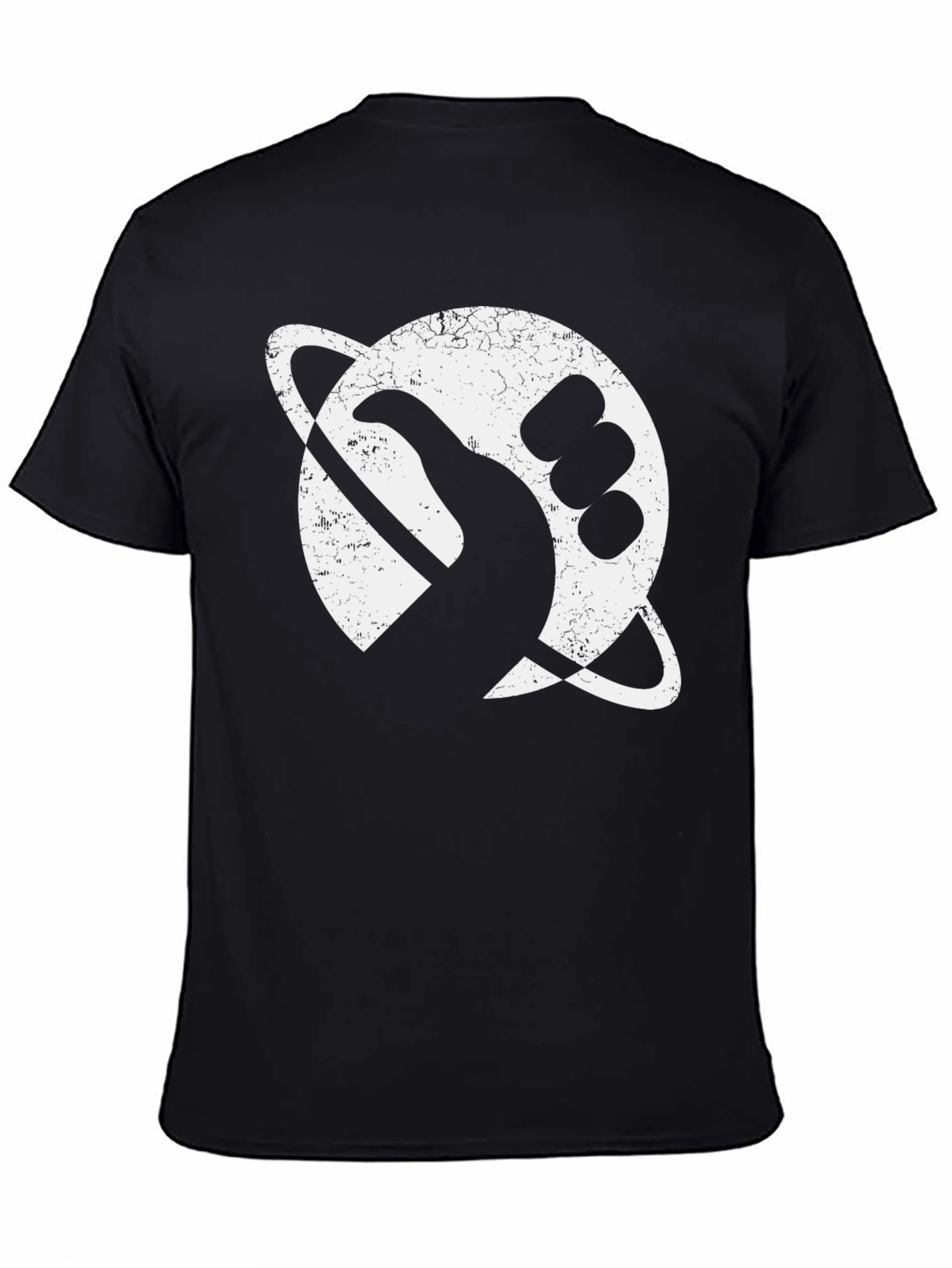 Retro Space Graphic T-Shirt - Black
