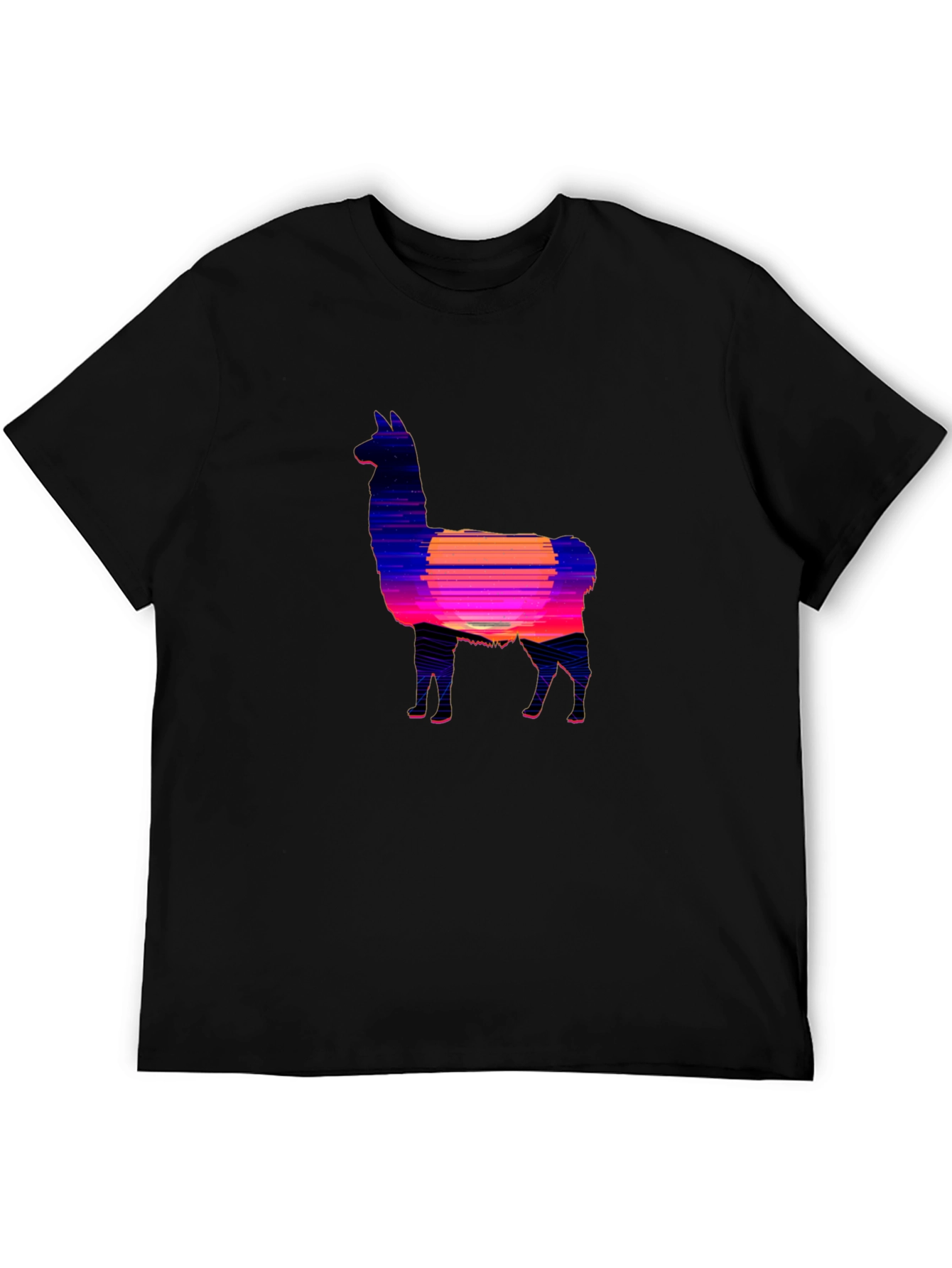 Llama Sunset Graphic Tee - Stylish Comfort