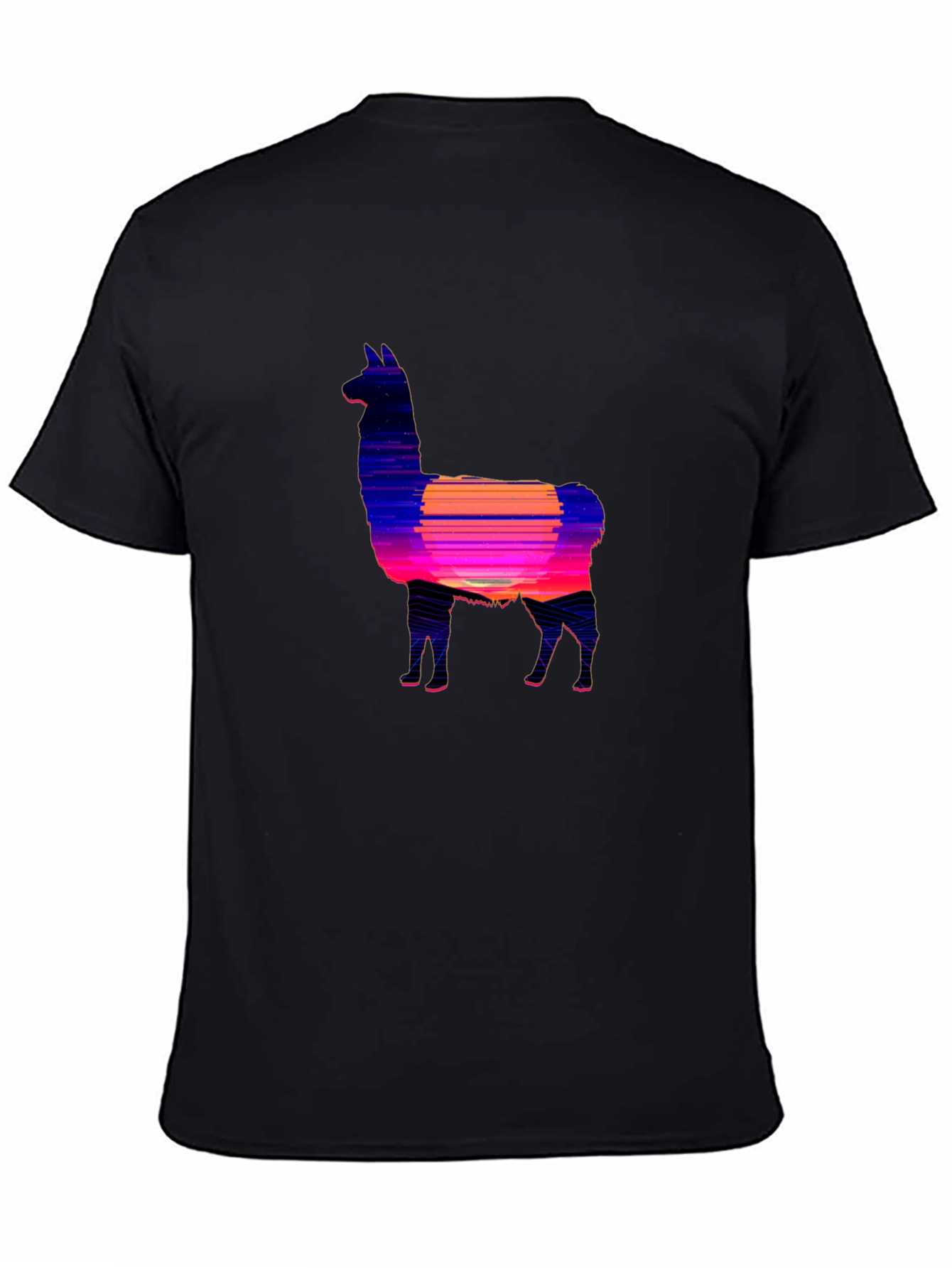Llama Sunset Graphic Tee - Stylish Comfort
