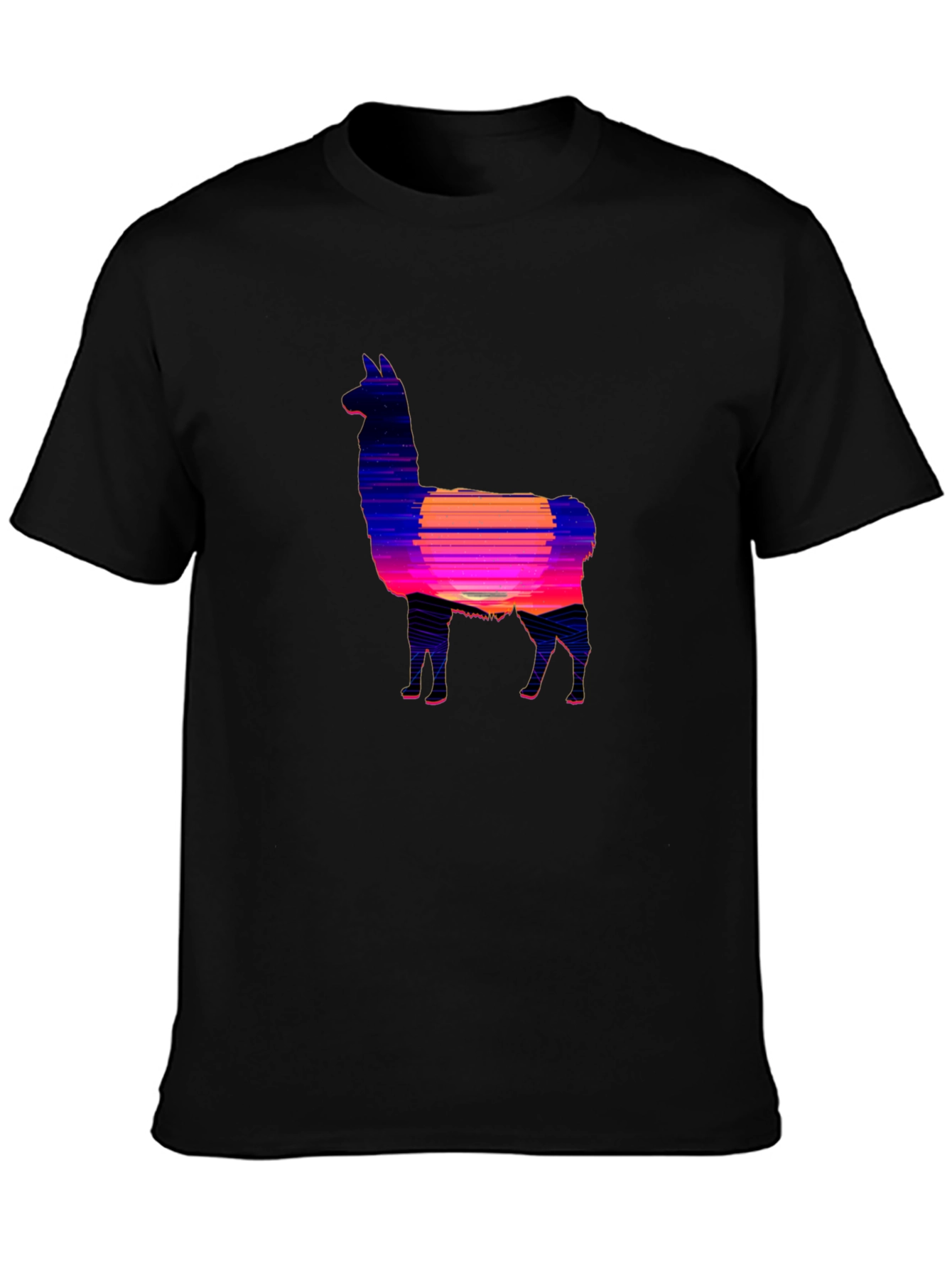 Llama Sunset Graphic Tee - Stylish Comfort