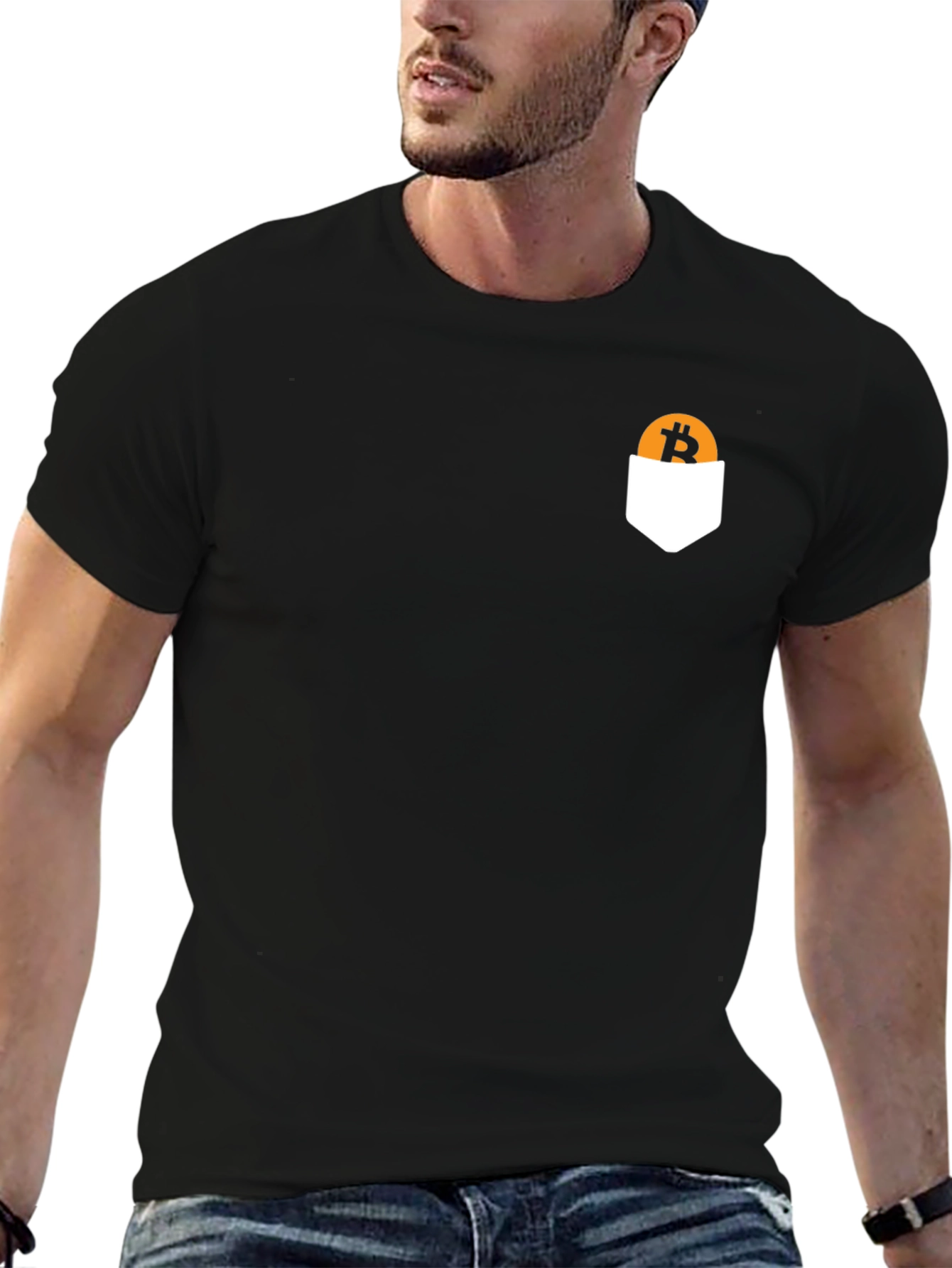 Bitcoin Pocket T-Shirt - Crypto Currency Tee