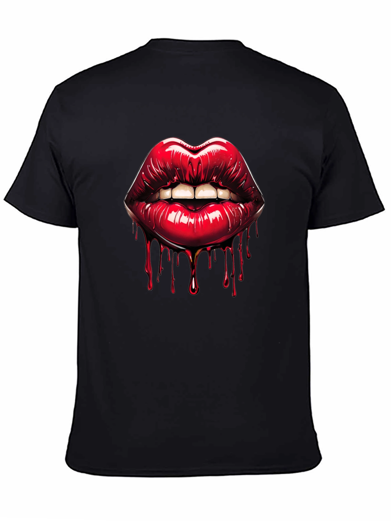 Bleeding Lips Graphic Tee - Bold Fashion