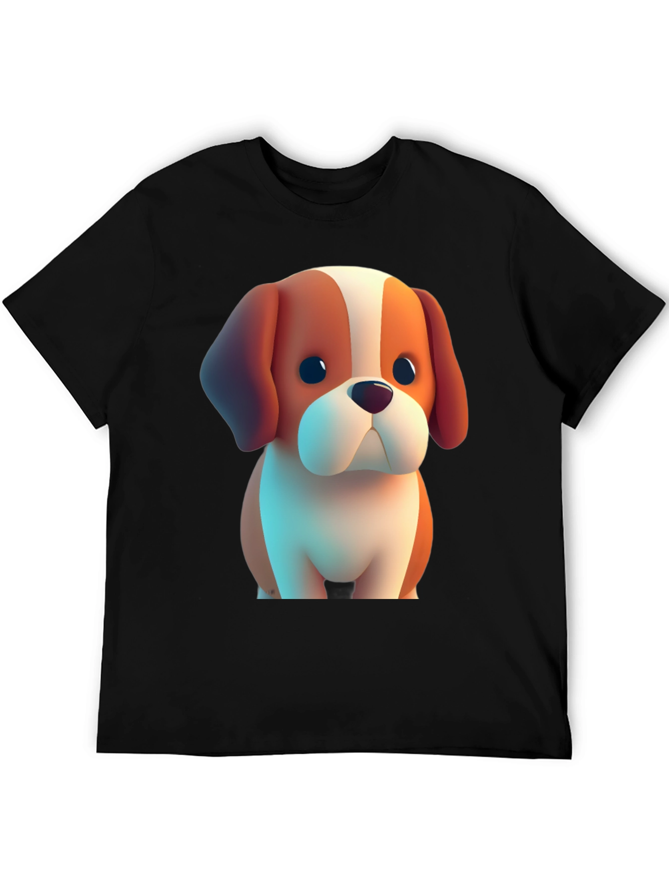 Cartoon Dog Graphic Tee - Soft & Stylish
