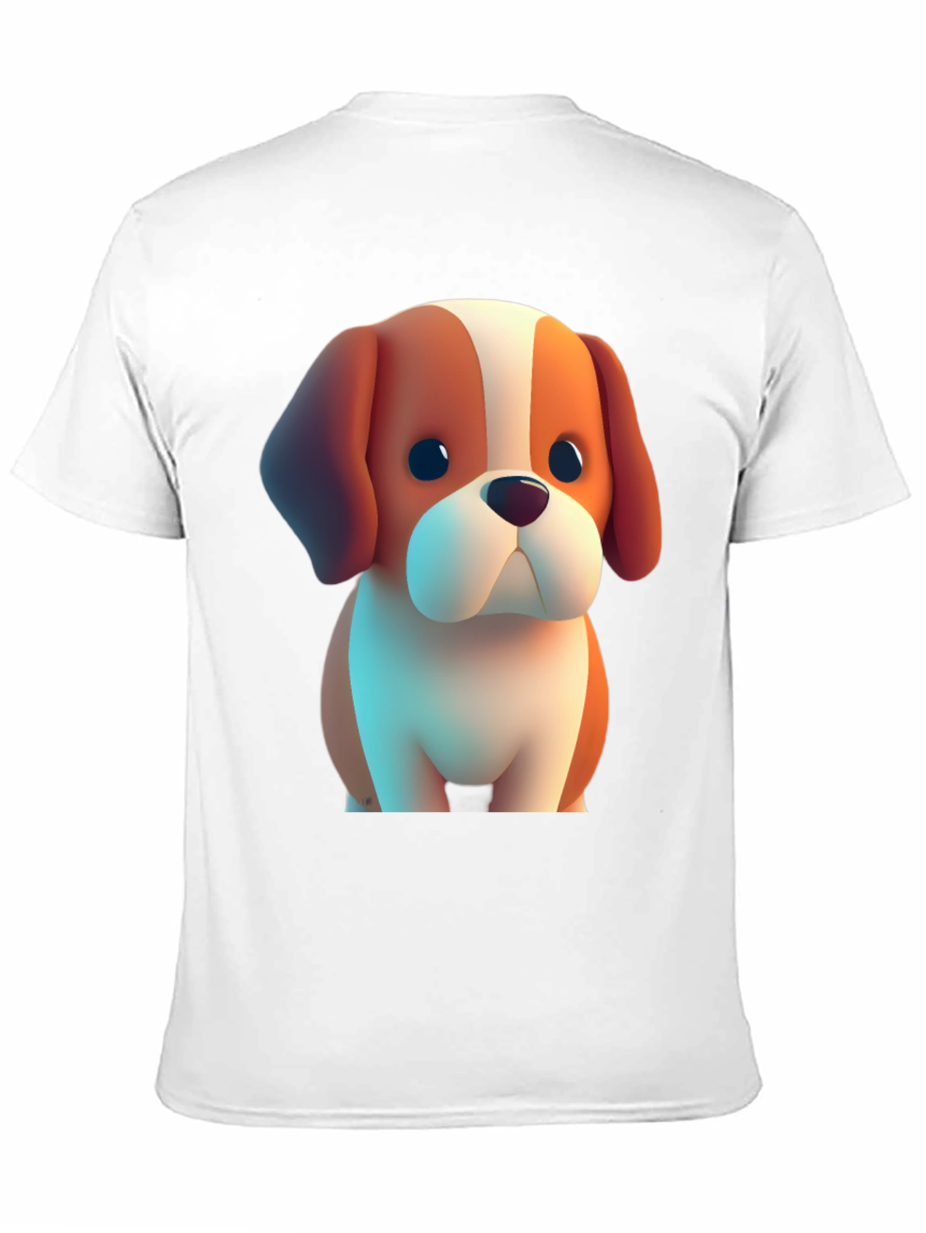 Cartoon Dog Graphic Tee - Soft & Stylish