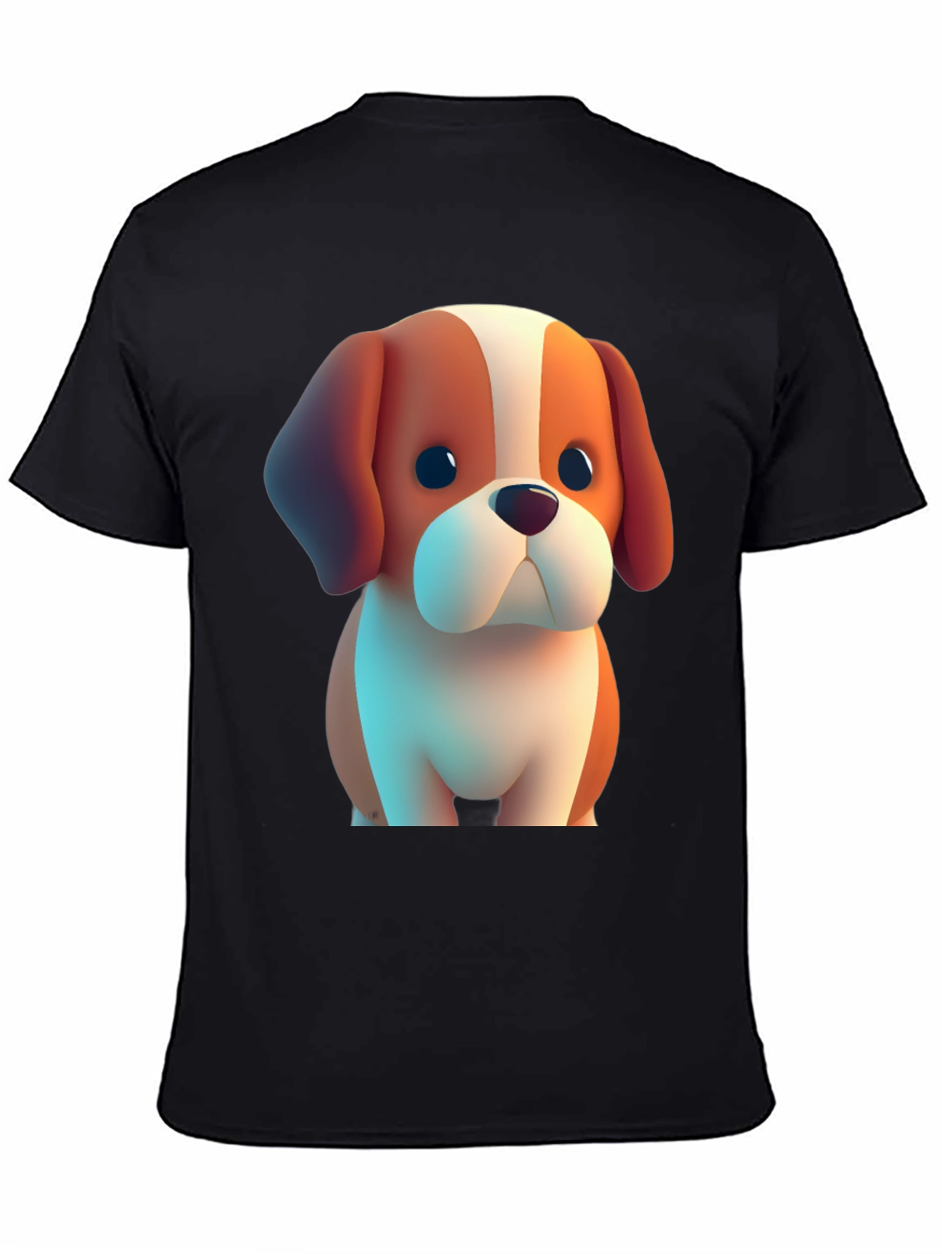 Cartoon Dog Graphic Tee - Soft & Stylish