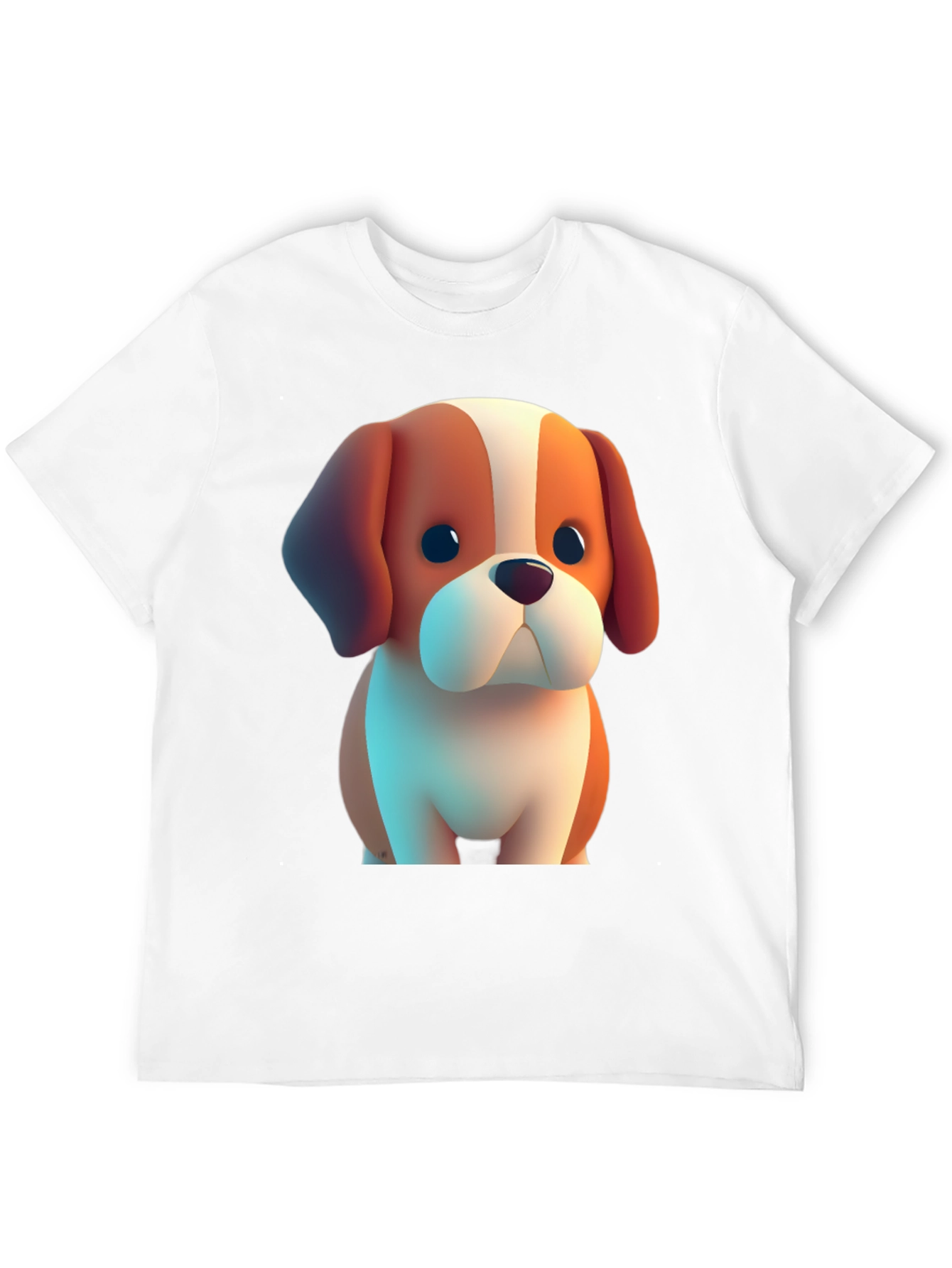 Cartoon Dog Graphic Tee - Soft & Stylish