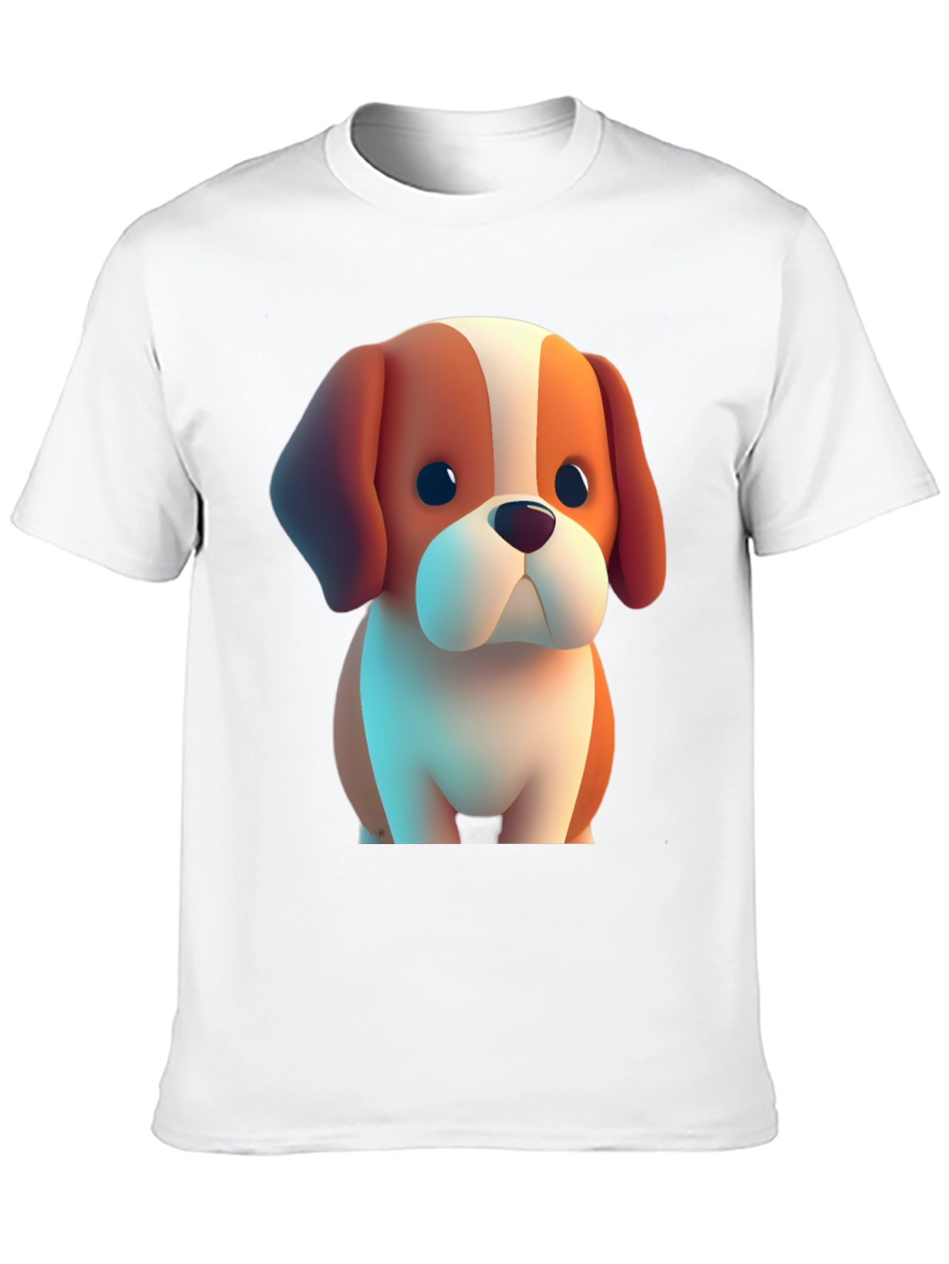 Cartoon Dog Graphic Tee - Soft & Stylish