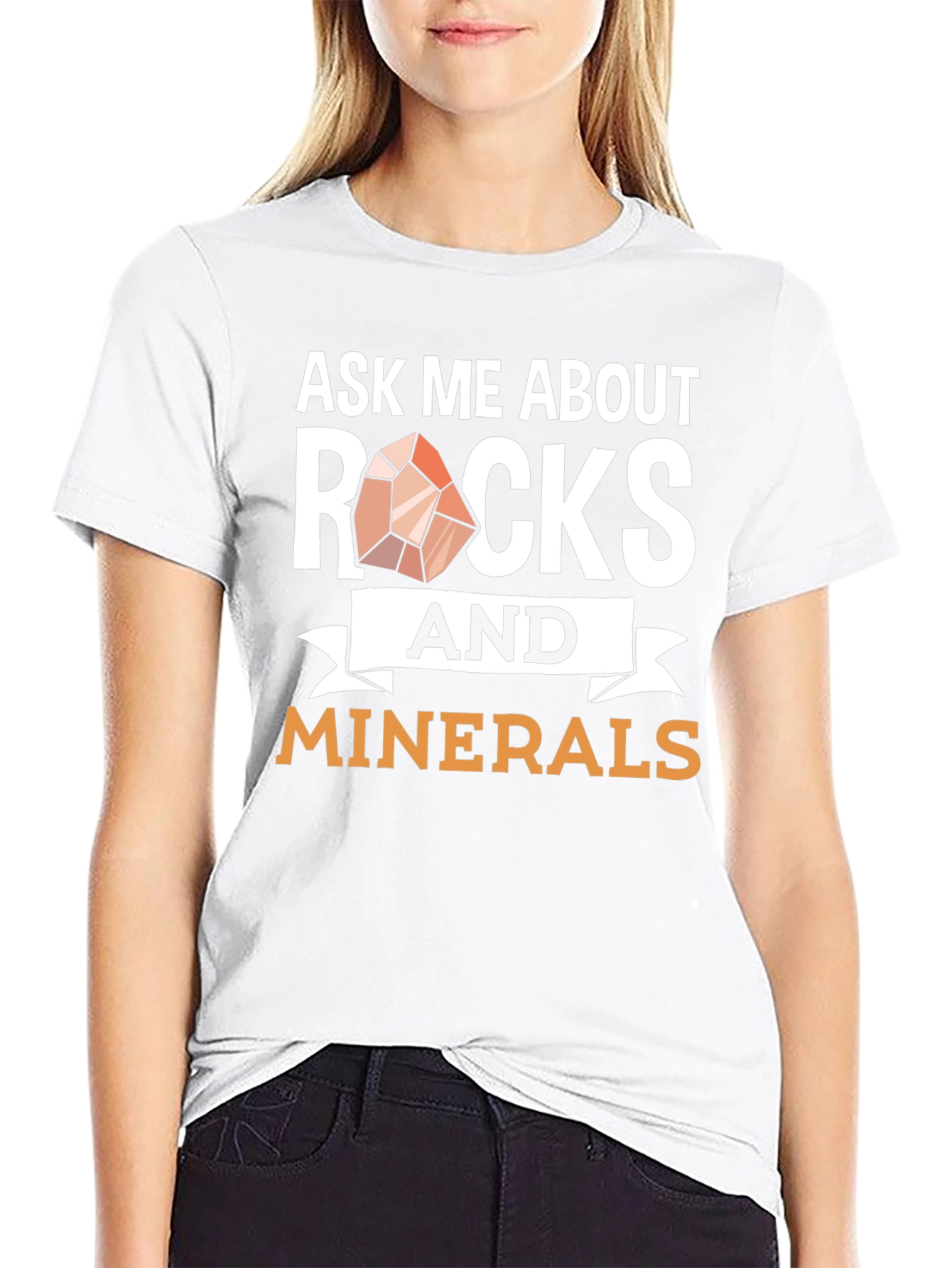 Ask Me About Rocks and Minerals Graphic Tee