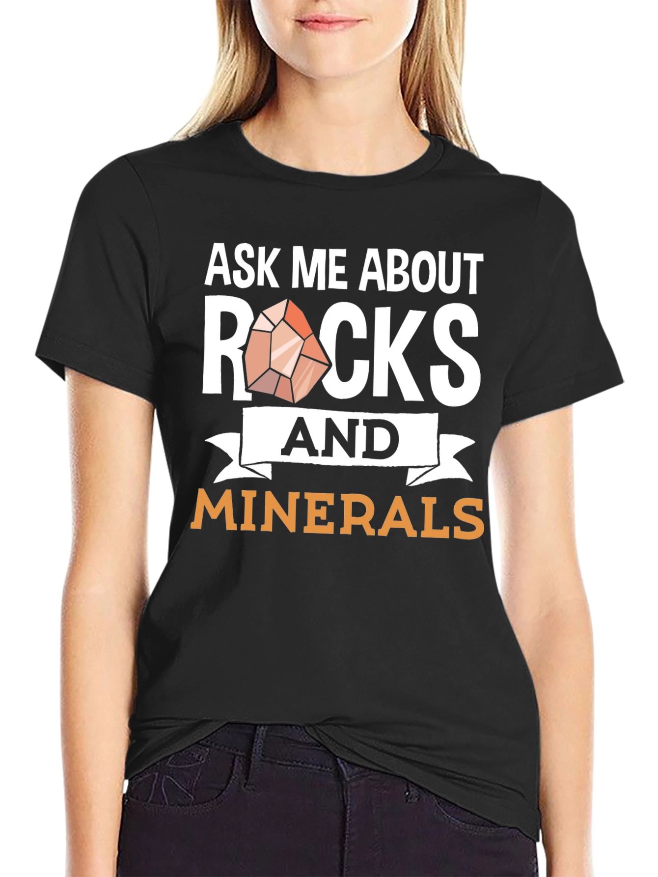Ask Me About Rocks and Minerals Graphic Tee