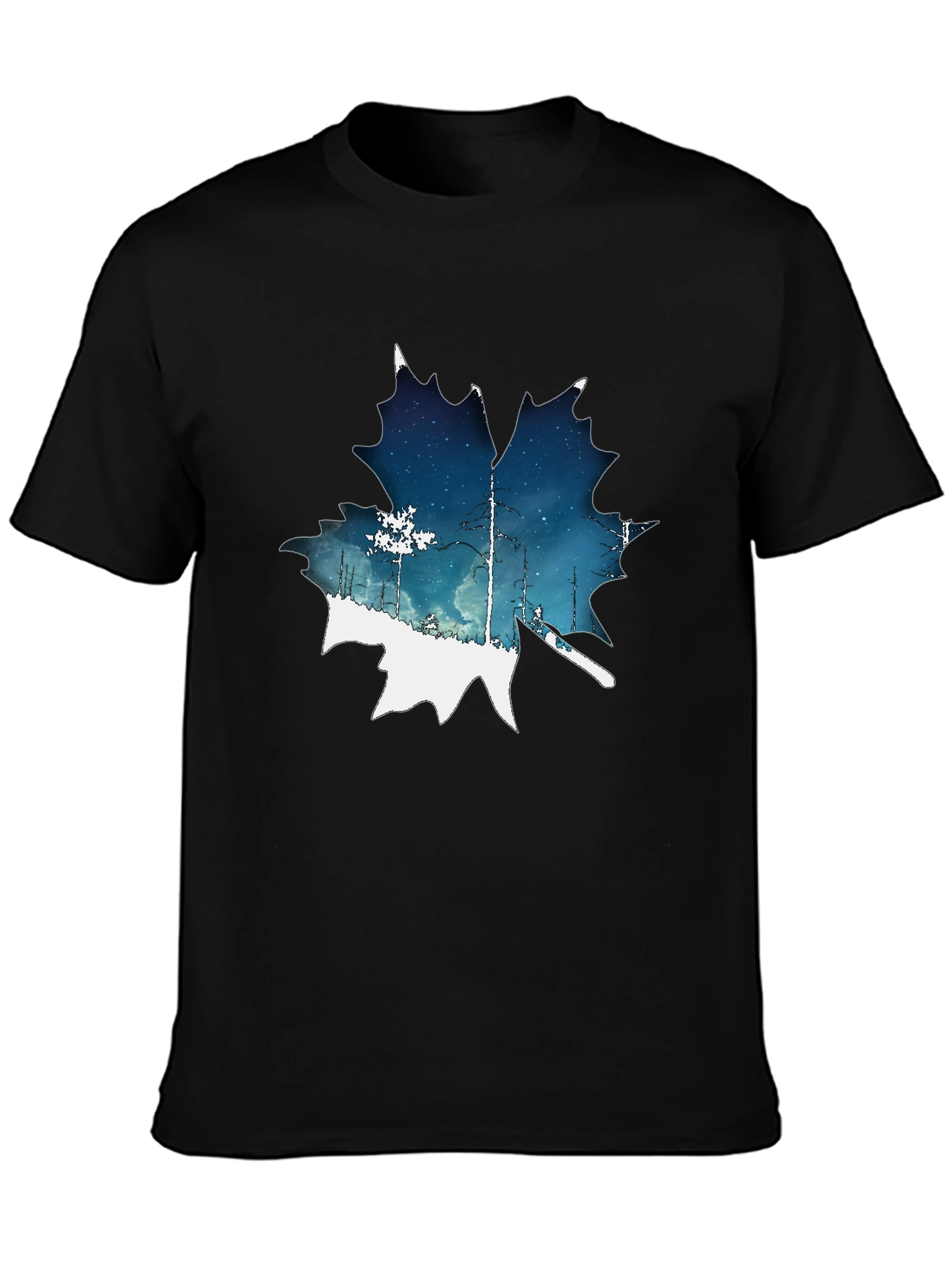 Nature Inspired Maple Leaf Graphic T-Shirt