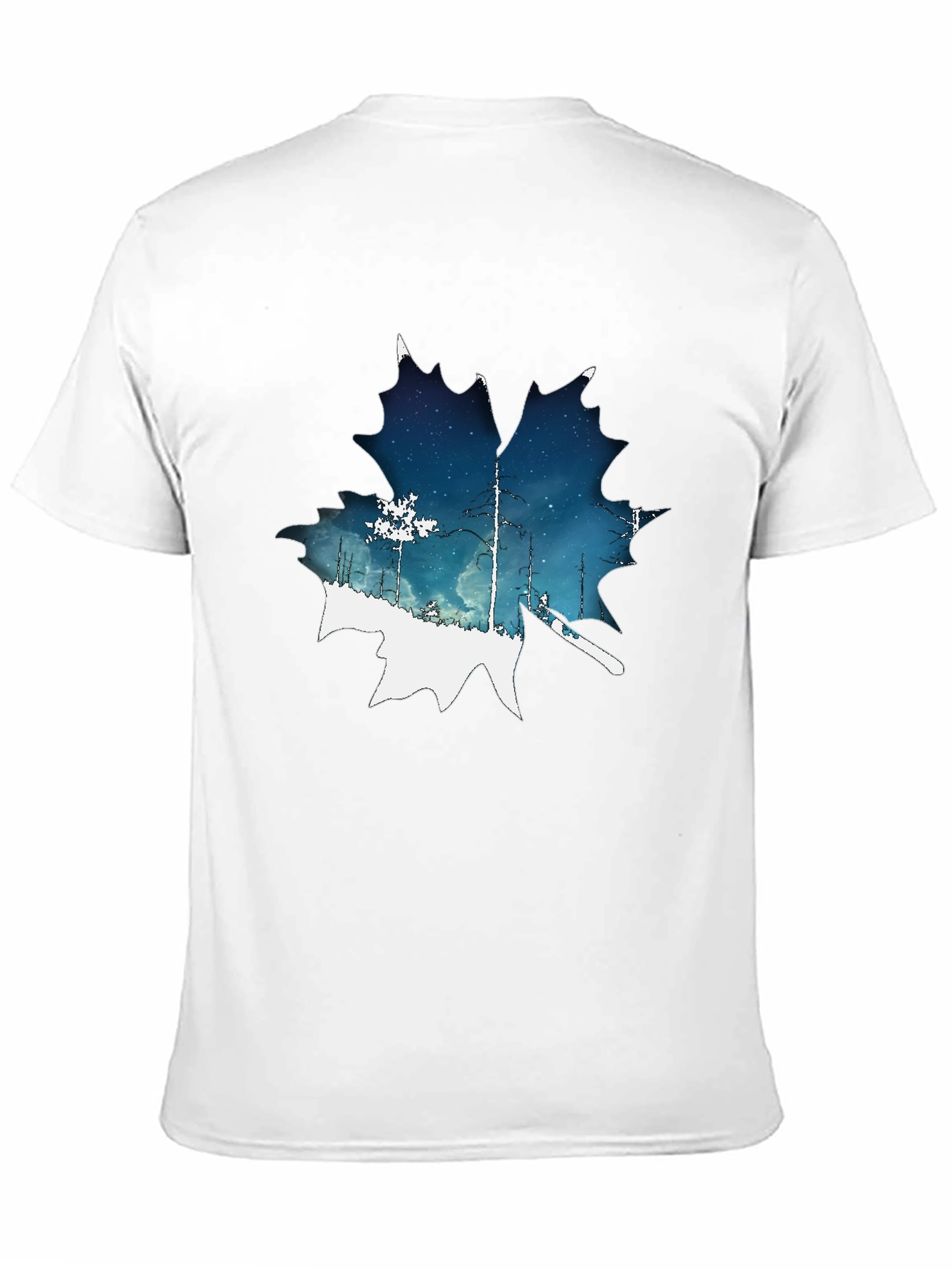 Nature Inspired Maple Leaf Graphic T-Shirt