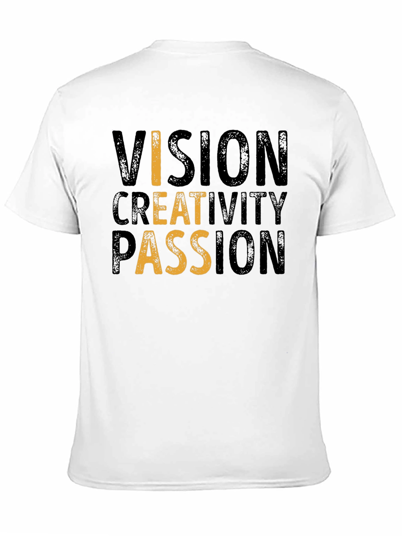 Vision Creativity Passion Black Graphic Tee