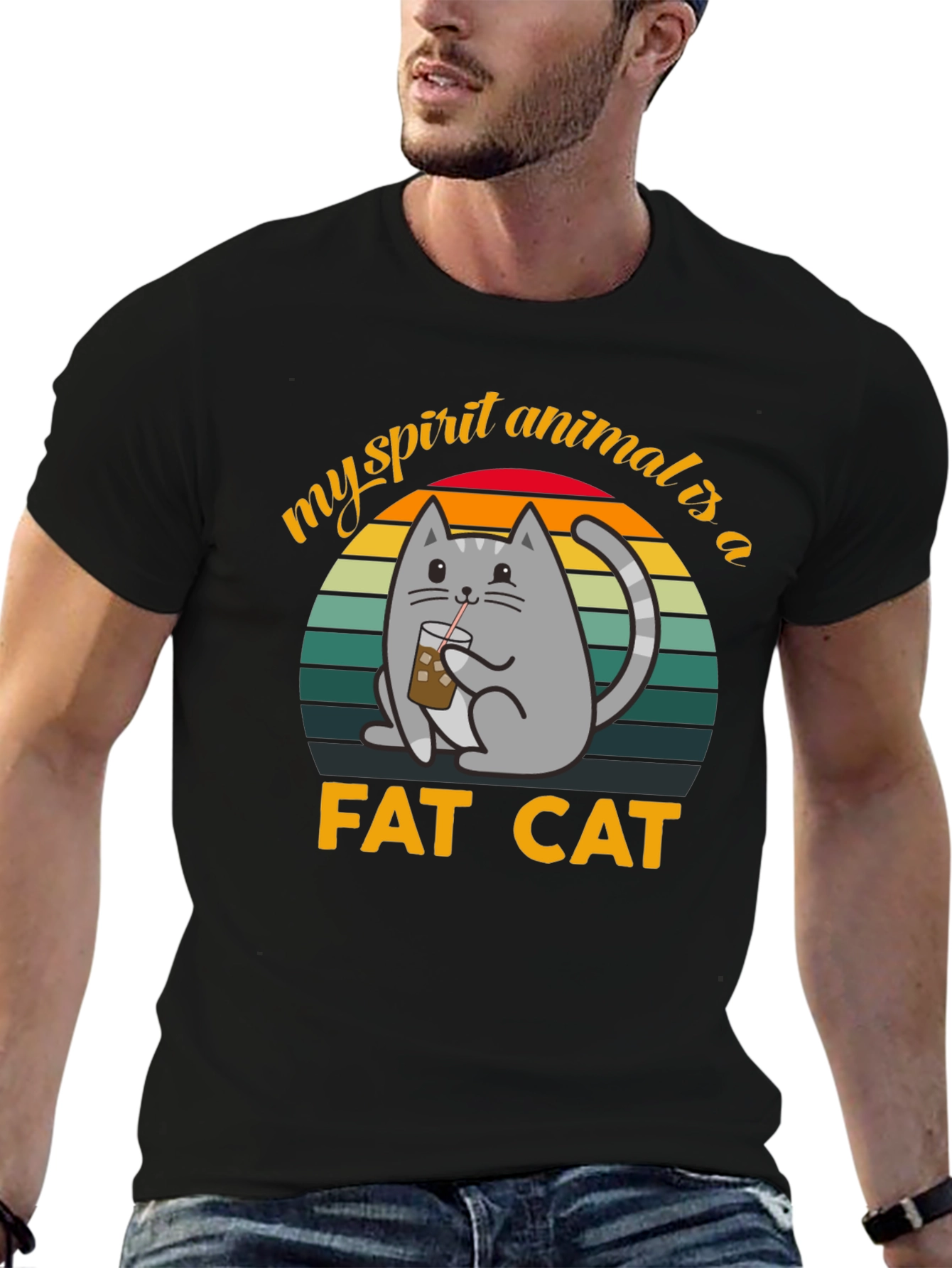 My Spirit Animal is a Fat Cat T-Shirt