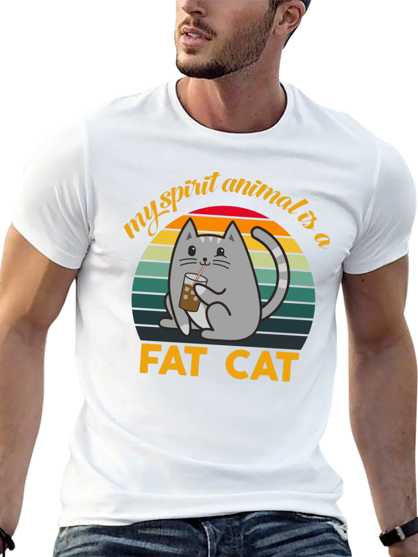 My Spirit Animal is a Fat Cat T-Shirt
