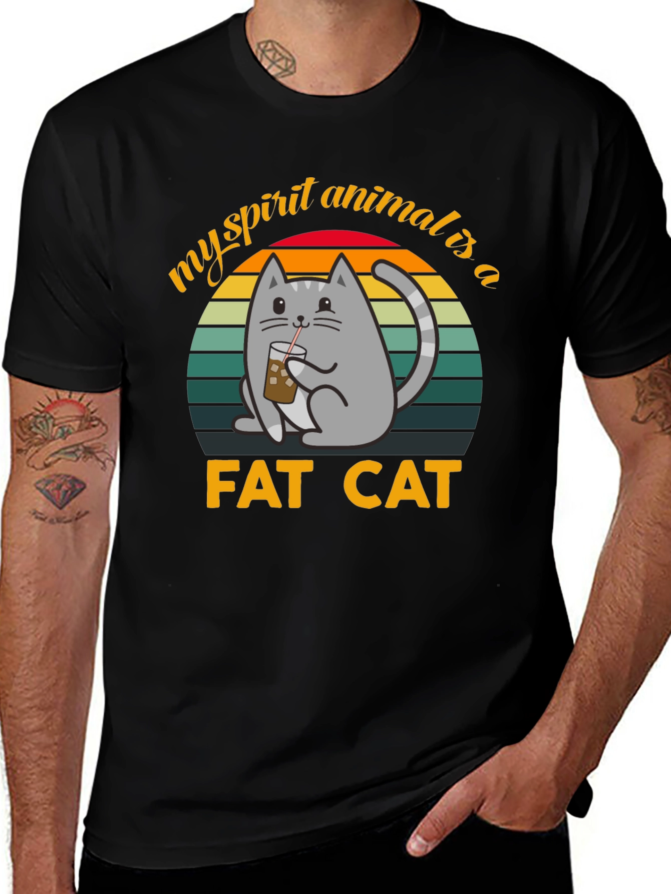 My Spirit Animal is a Fat Cat T-Shirt