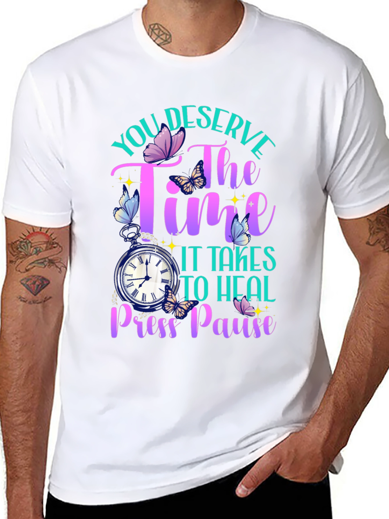 Deserve Time to Heal Black T-Shirt
