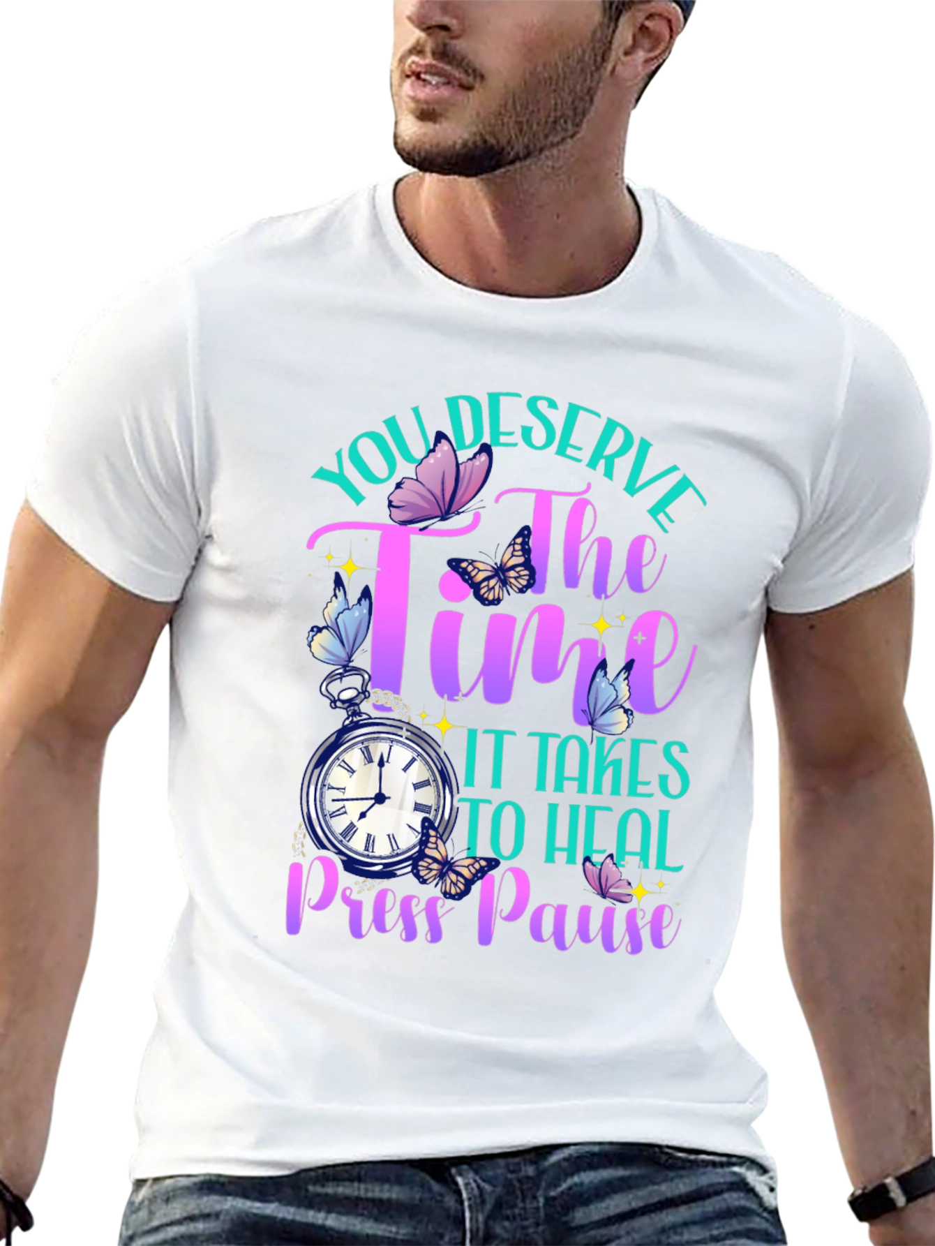 Deserve Time to Heal Black T-Shirt