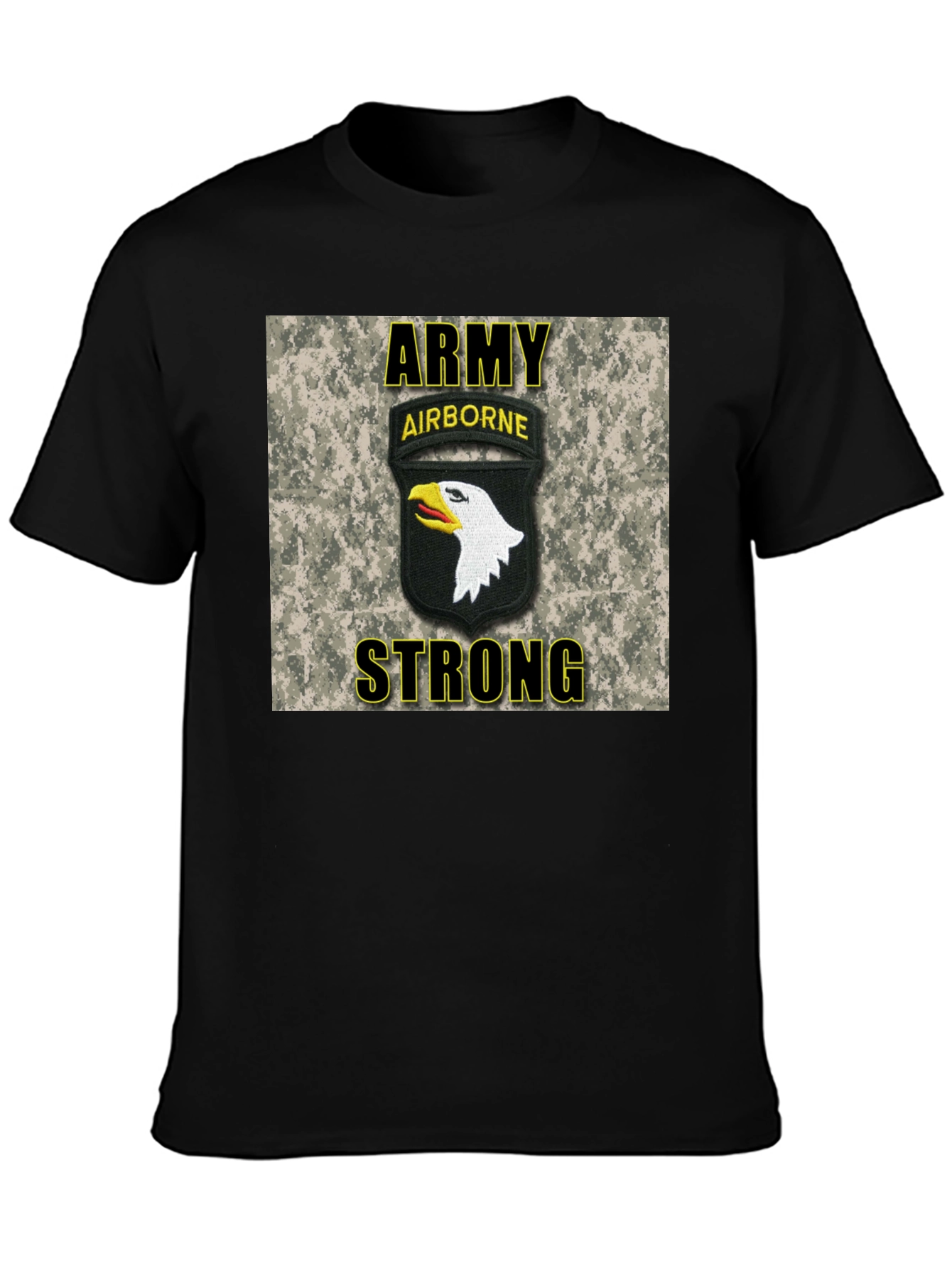 Army Airborne Strong T-Shirt - Black