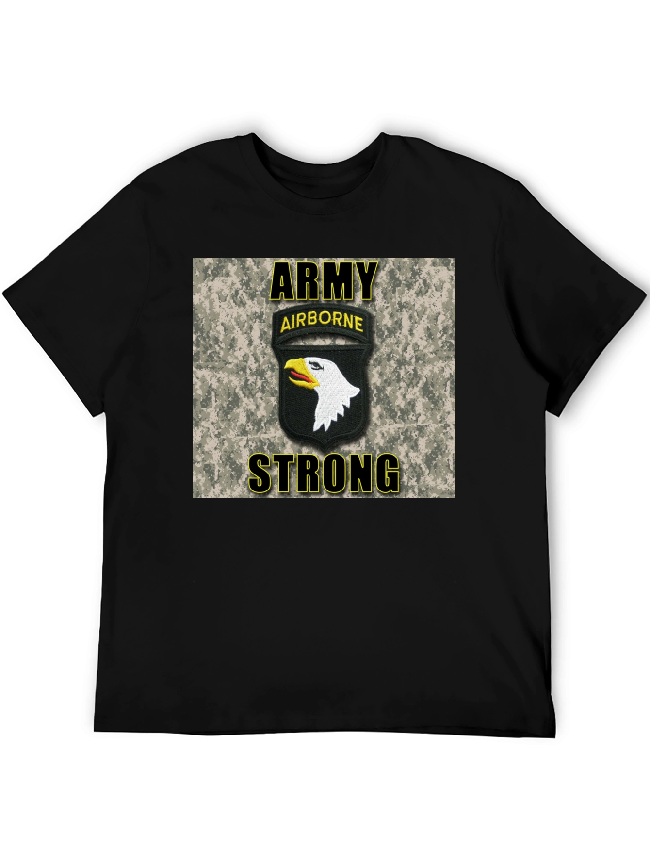 Army Airborne Strong T-Shirt - Black
