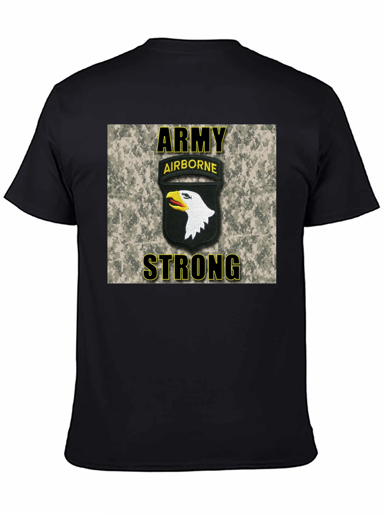 Army Airborne Strong T-Shirt - Black