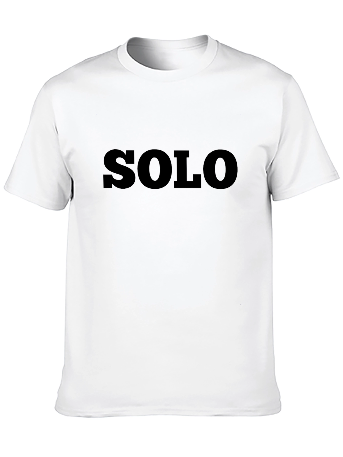 Solo Graphic Black T-Shirt for Men