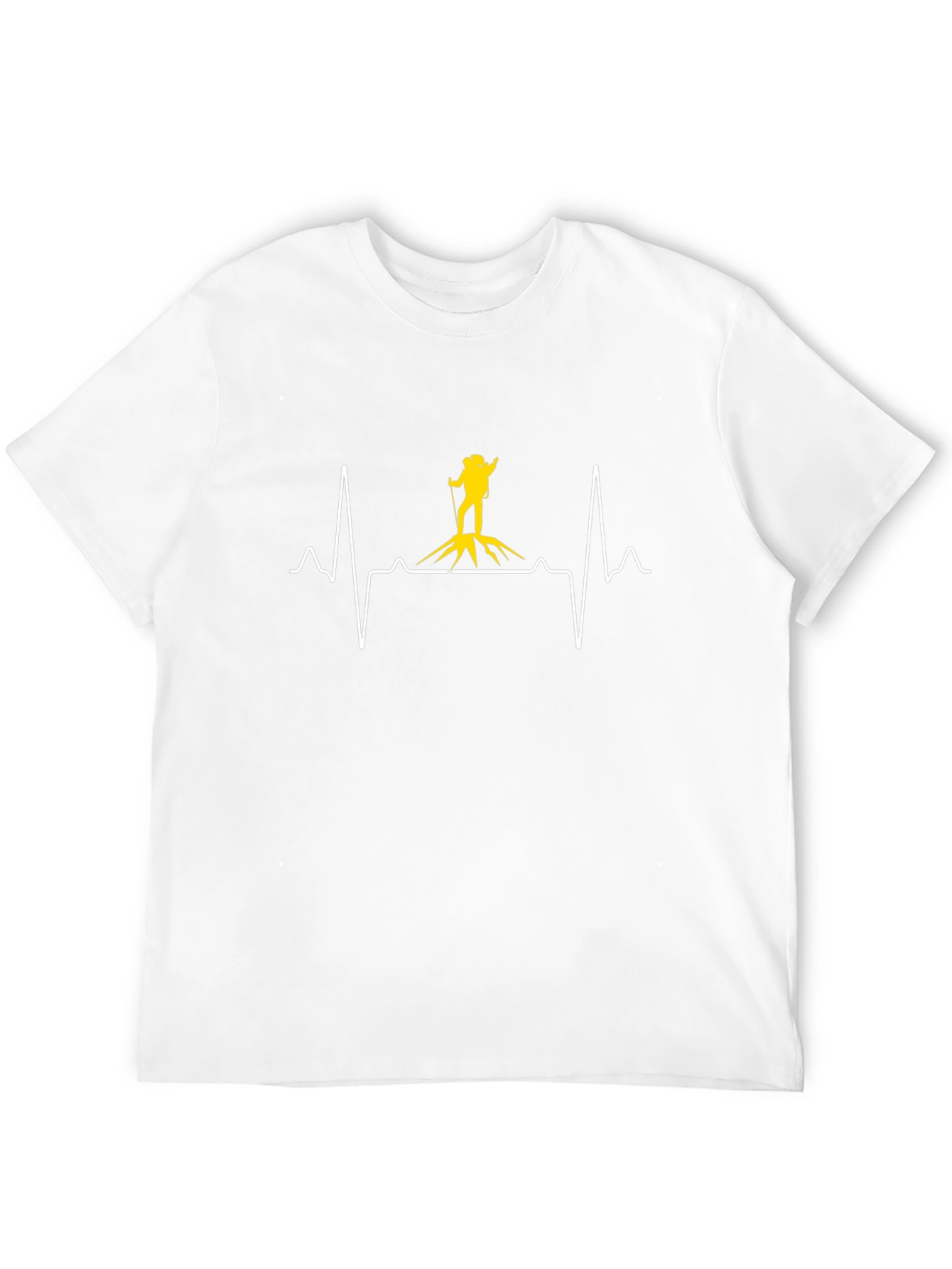 Hiking Heartbeat Graphic Tee - Black