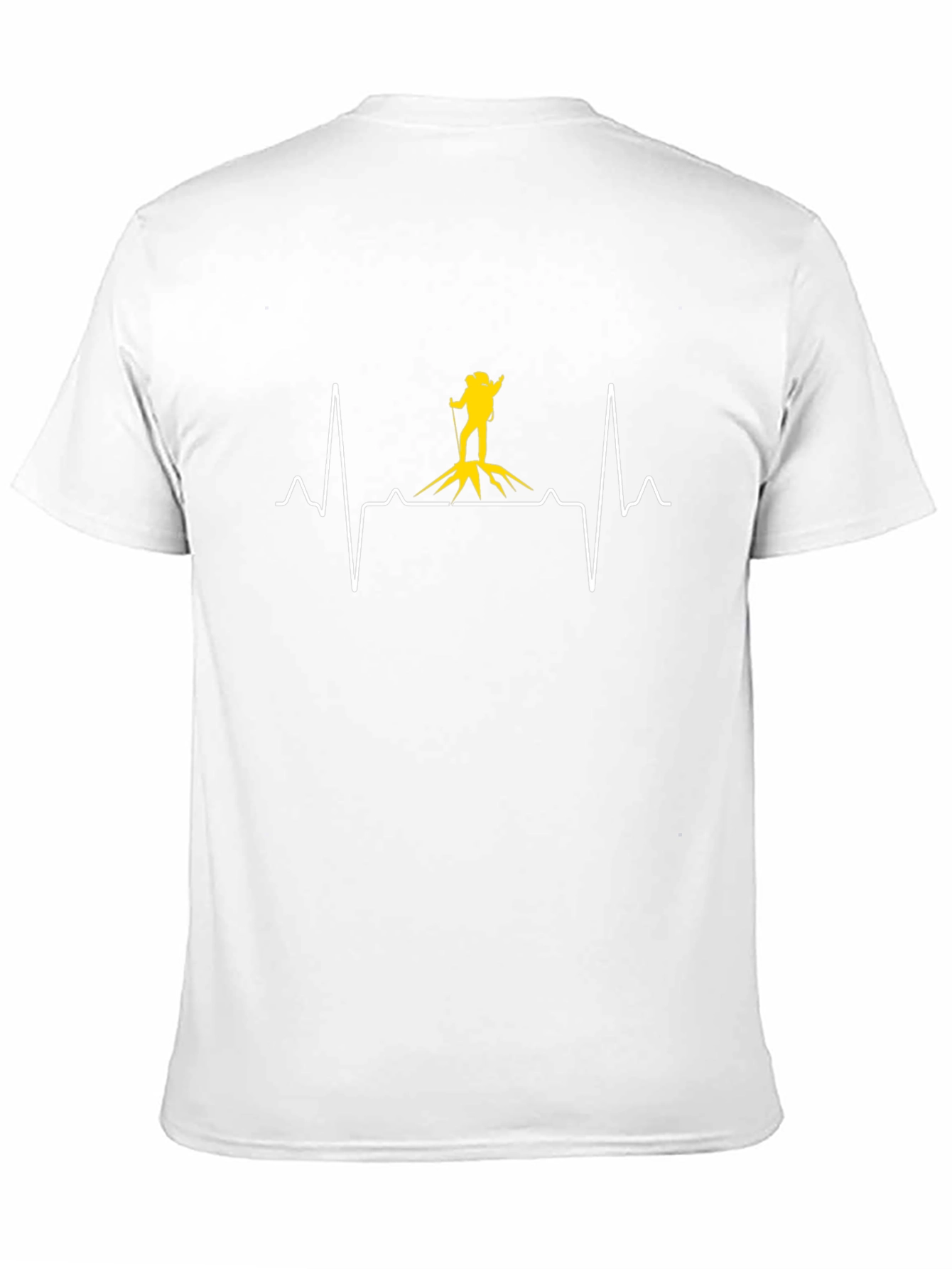 Hiking Heartbeat Graphic Tee - Black