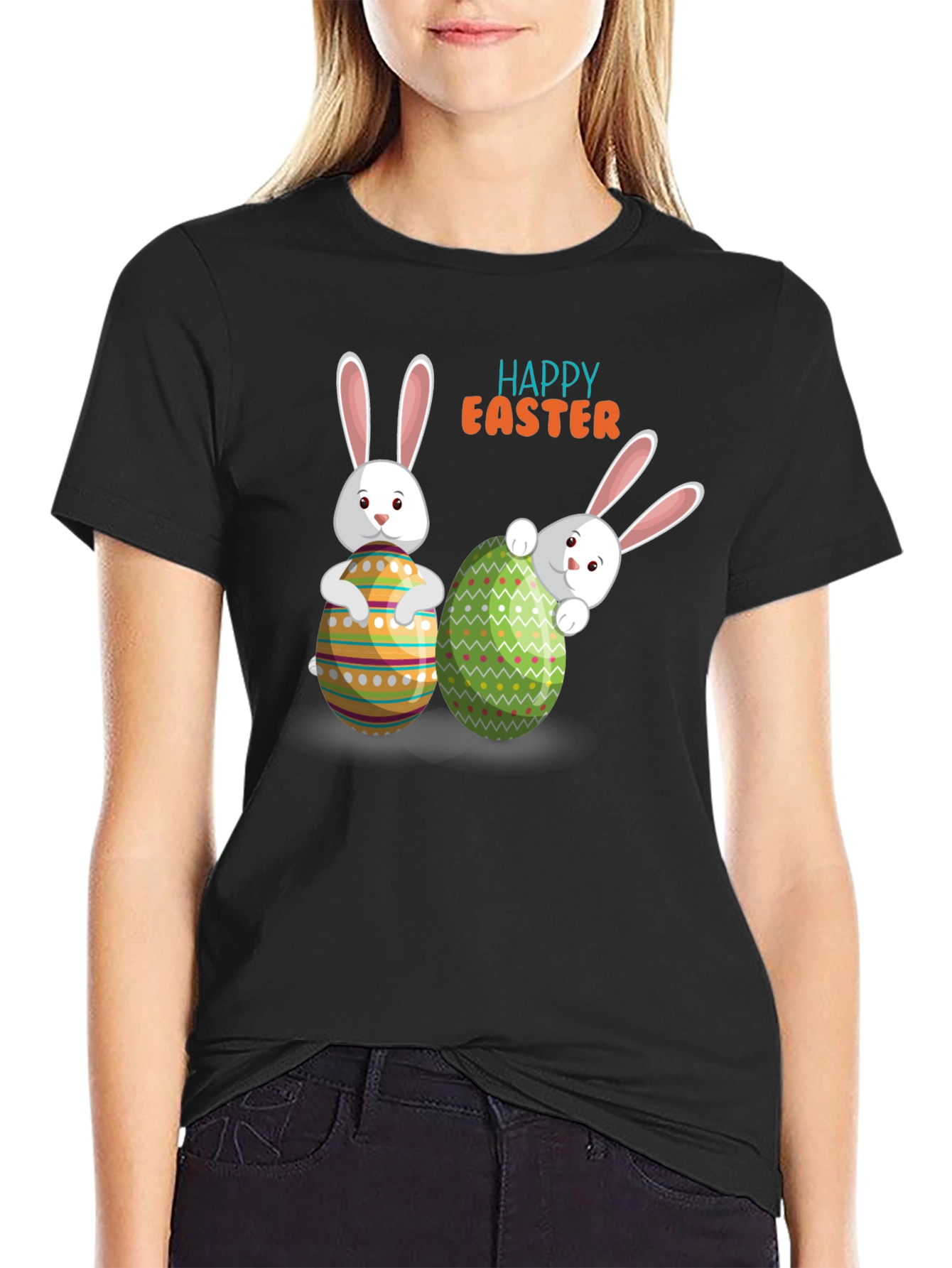 Happy Easter Bunny Graphic T-Shirt