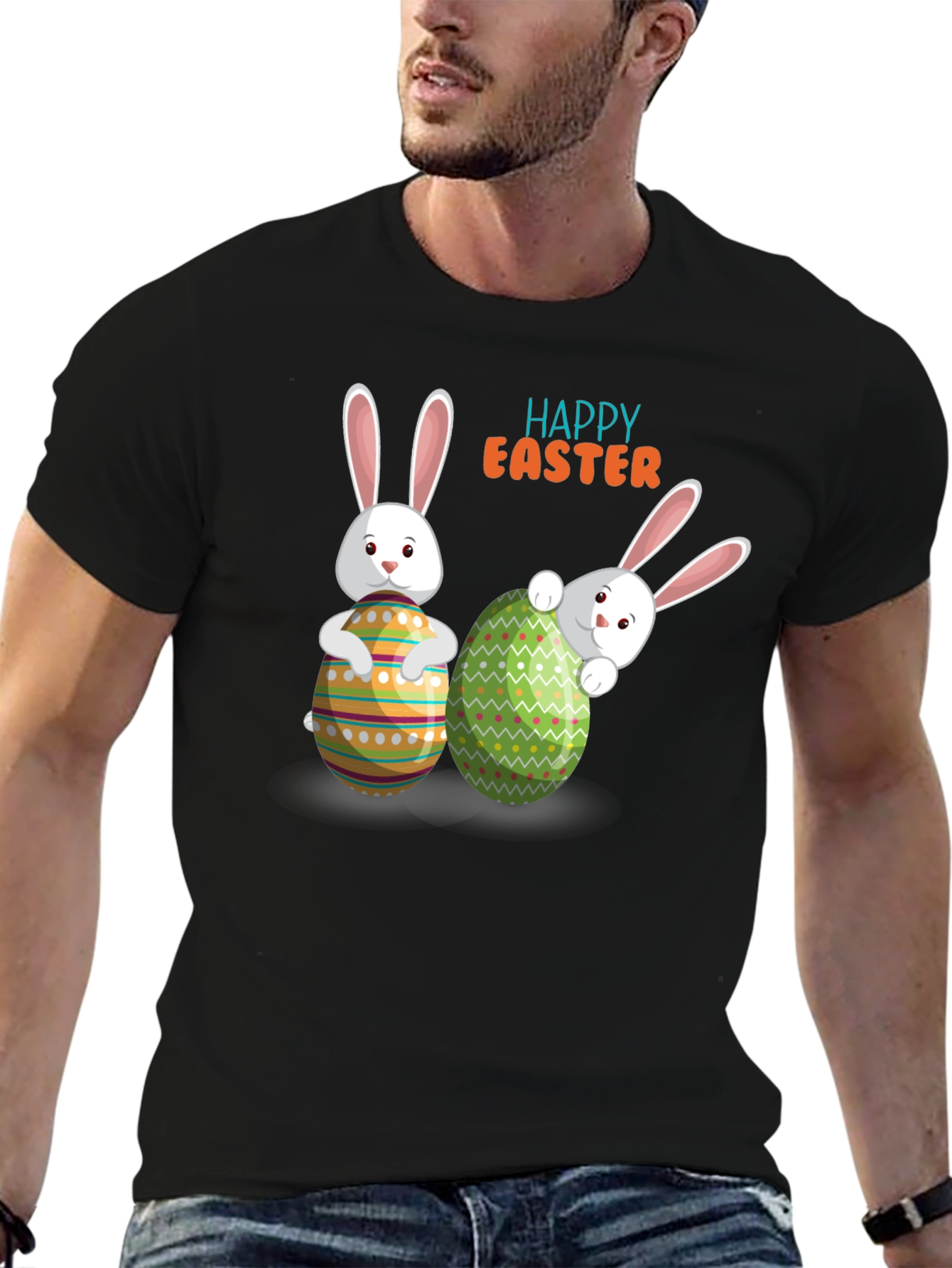 Happy Easter Bunny Graphic T-Shirt