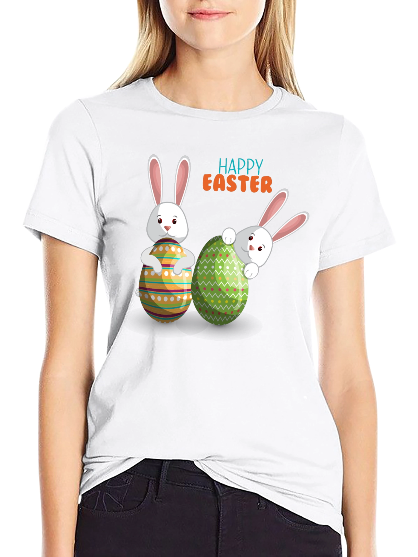 Happy Easter Bunny Graphic T-Shirt