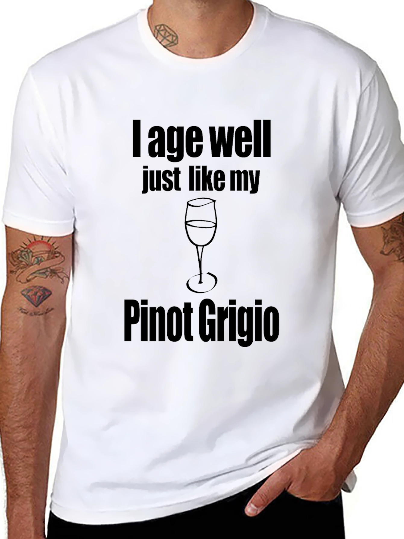 I Age Well Pinot Grigio Graphic Tee