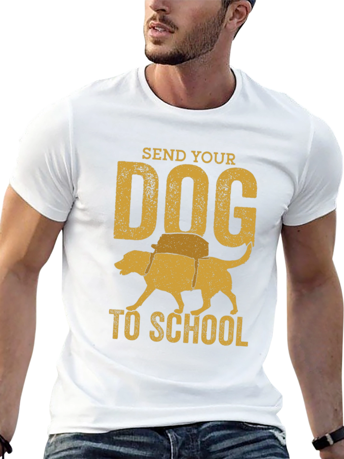 Send Your Dog To School Graphic T-Shirt