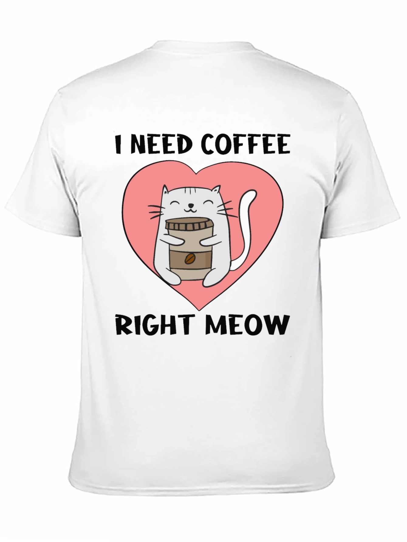 I Need Coffee Right Meow Cat Lover T-Shirt