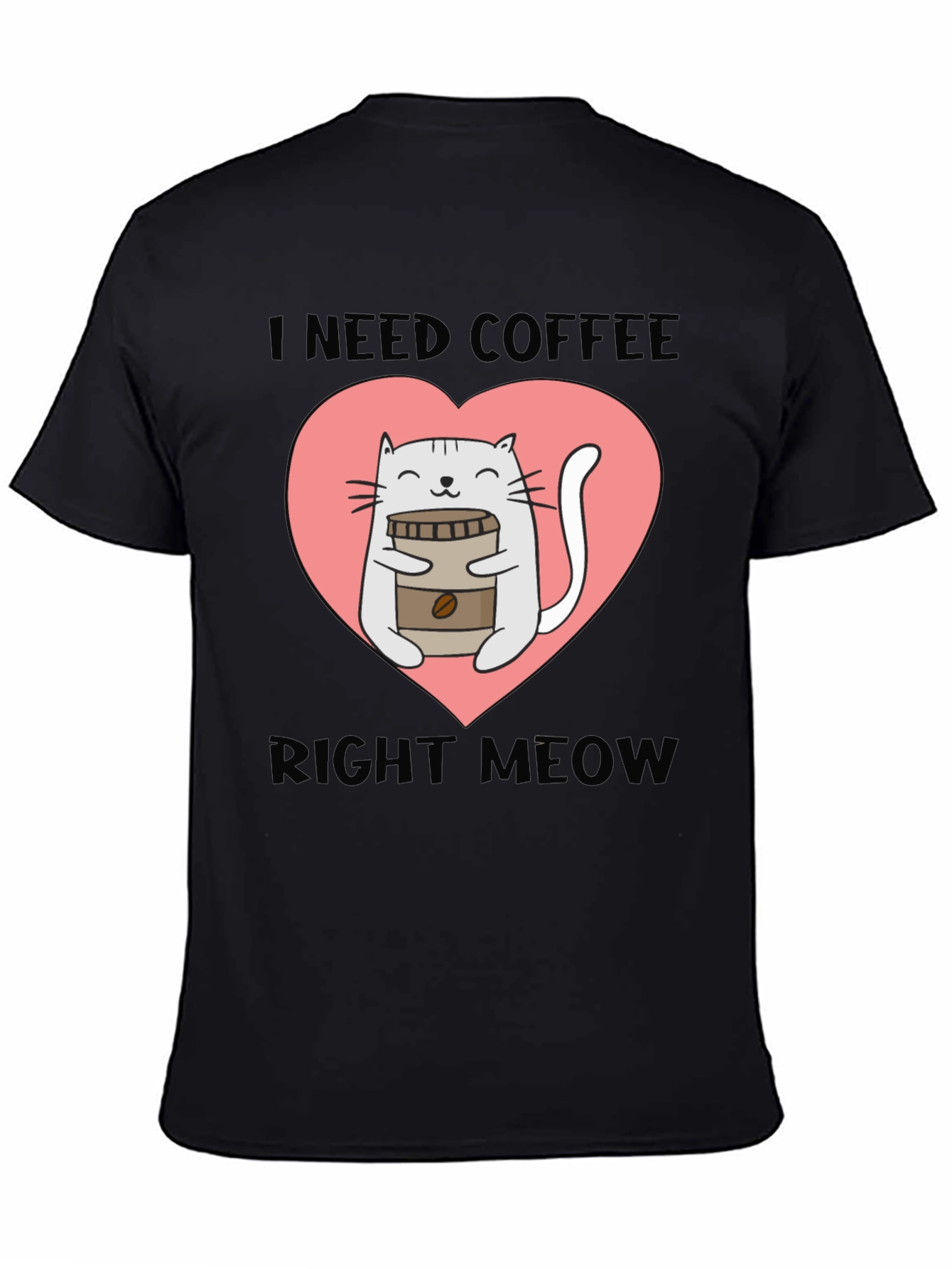 I Need Coffee Right Meow Cat Lover T-Shirt
